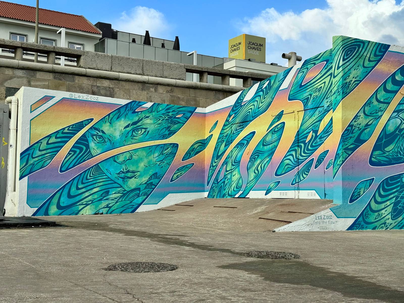 Lex-zooz&mdash;Mural “Into the flow”