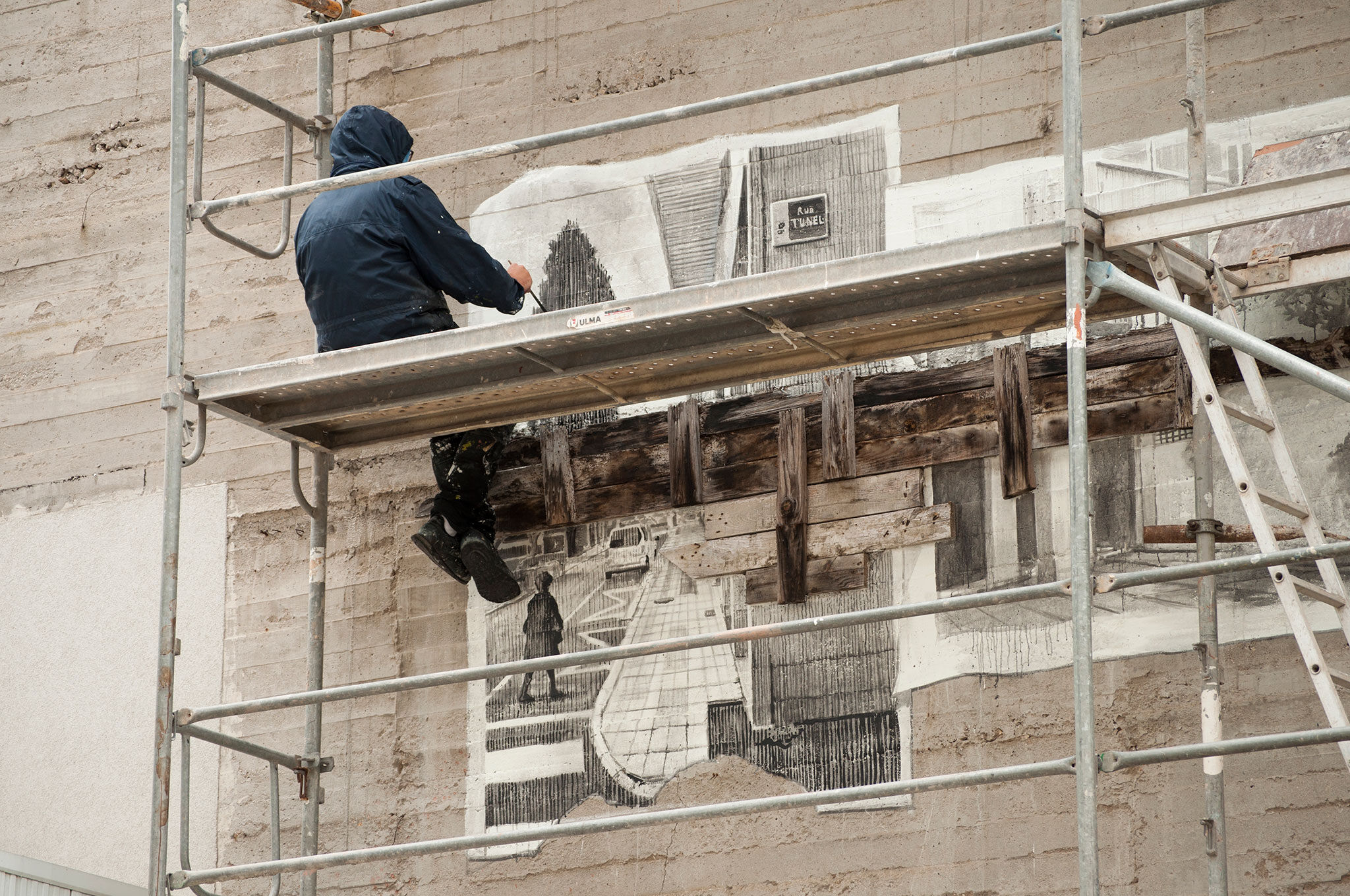 Daniel Muñoz "SAN"&mdash;Tachar as pintadas dunha rúa