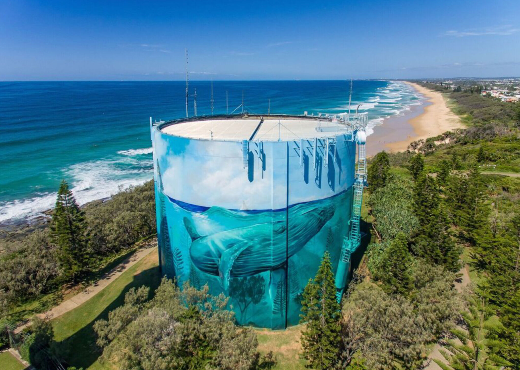 The Zookeeper, Travis Vinson, Jordon Bruce, Drapl&mdash;Point Cartwright Water Tank Art