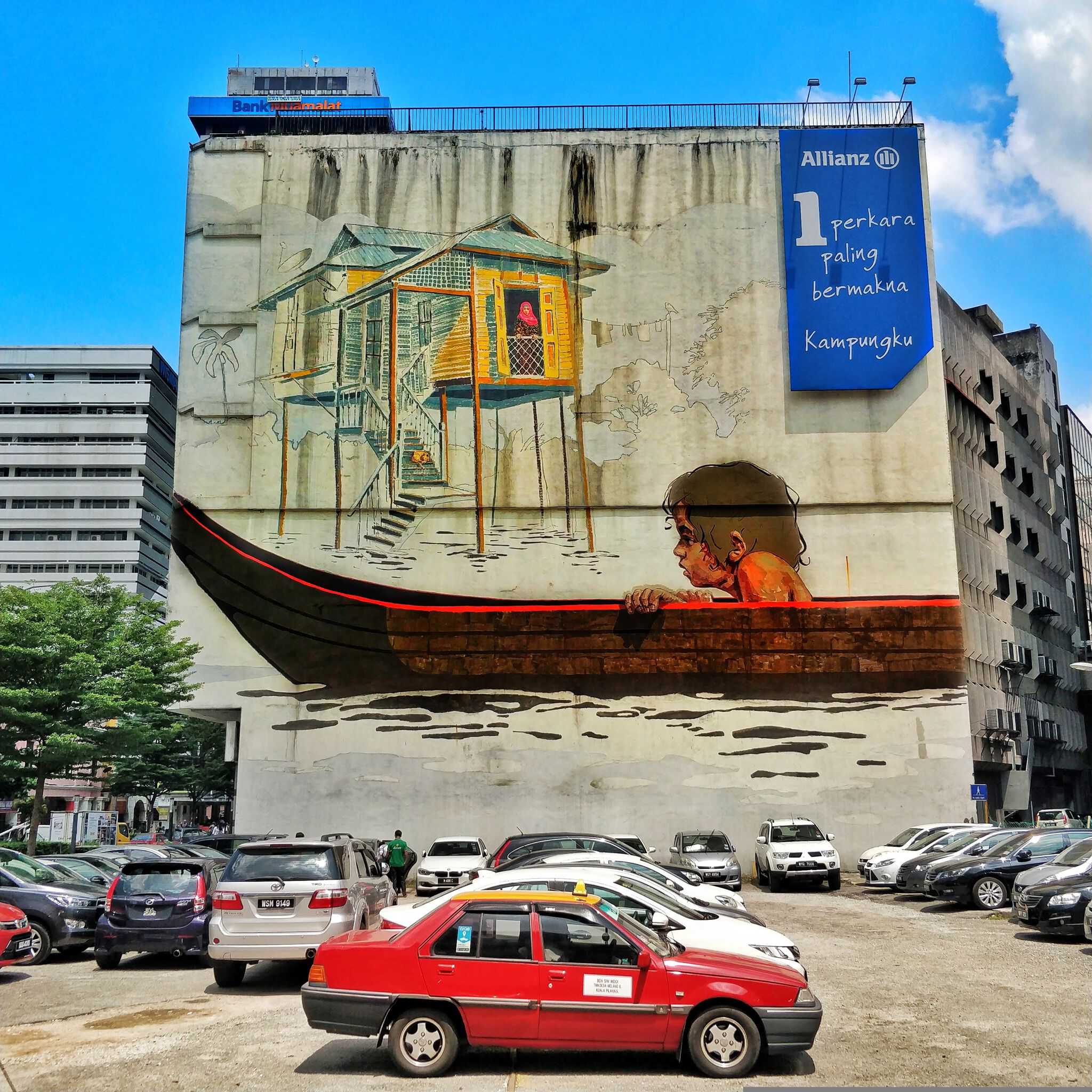 Ernest Zacharevic&mdash;A Child in A Boat