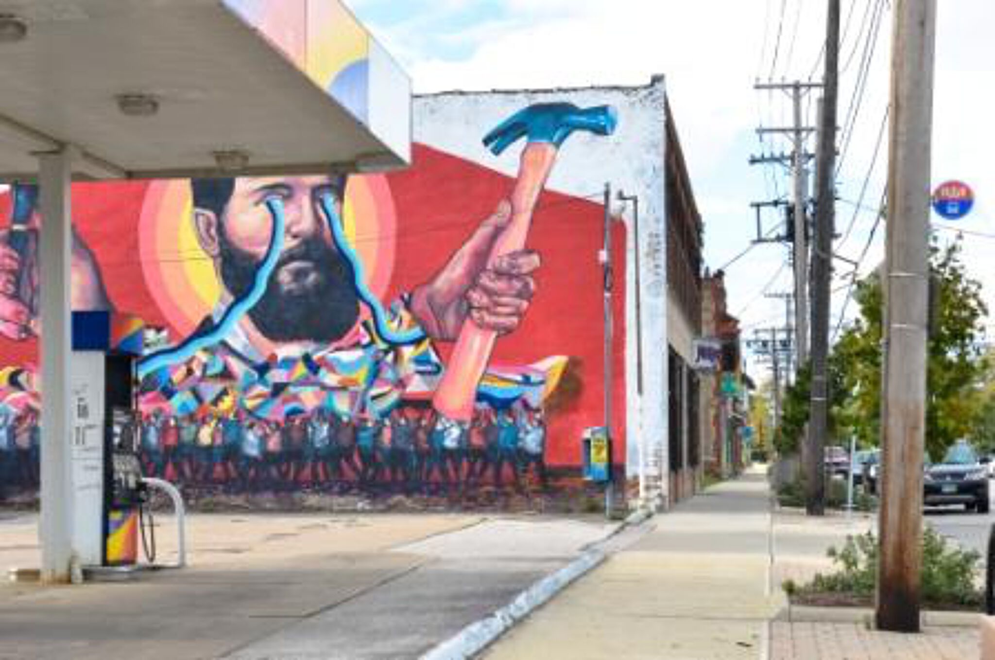 Unknown - Cleveland&mdash;Gas station wall