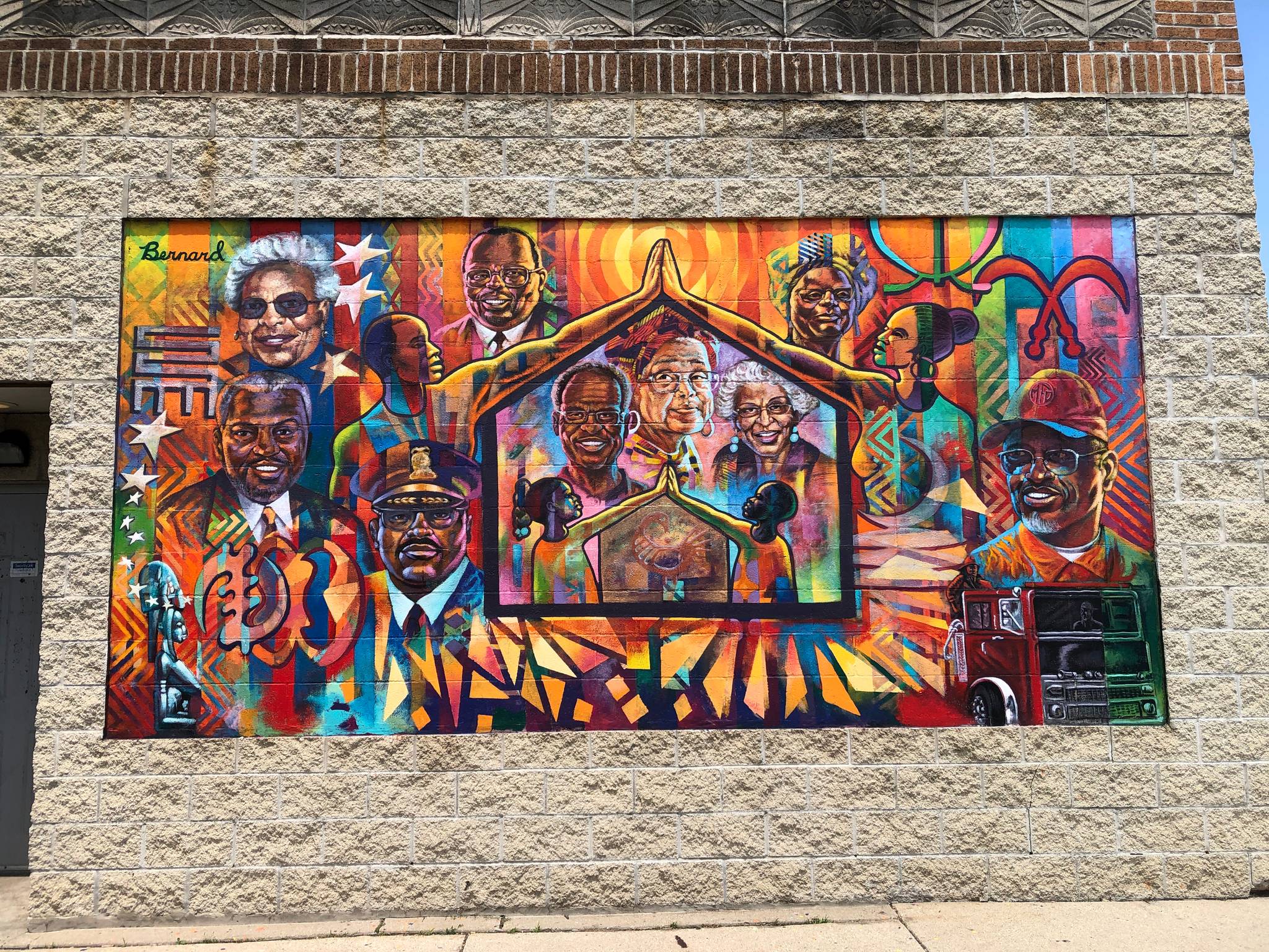 Brad Anthony Bernard, Brad Pruett&mdash;Two Murals