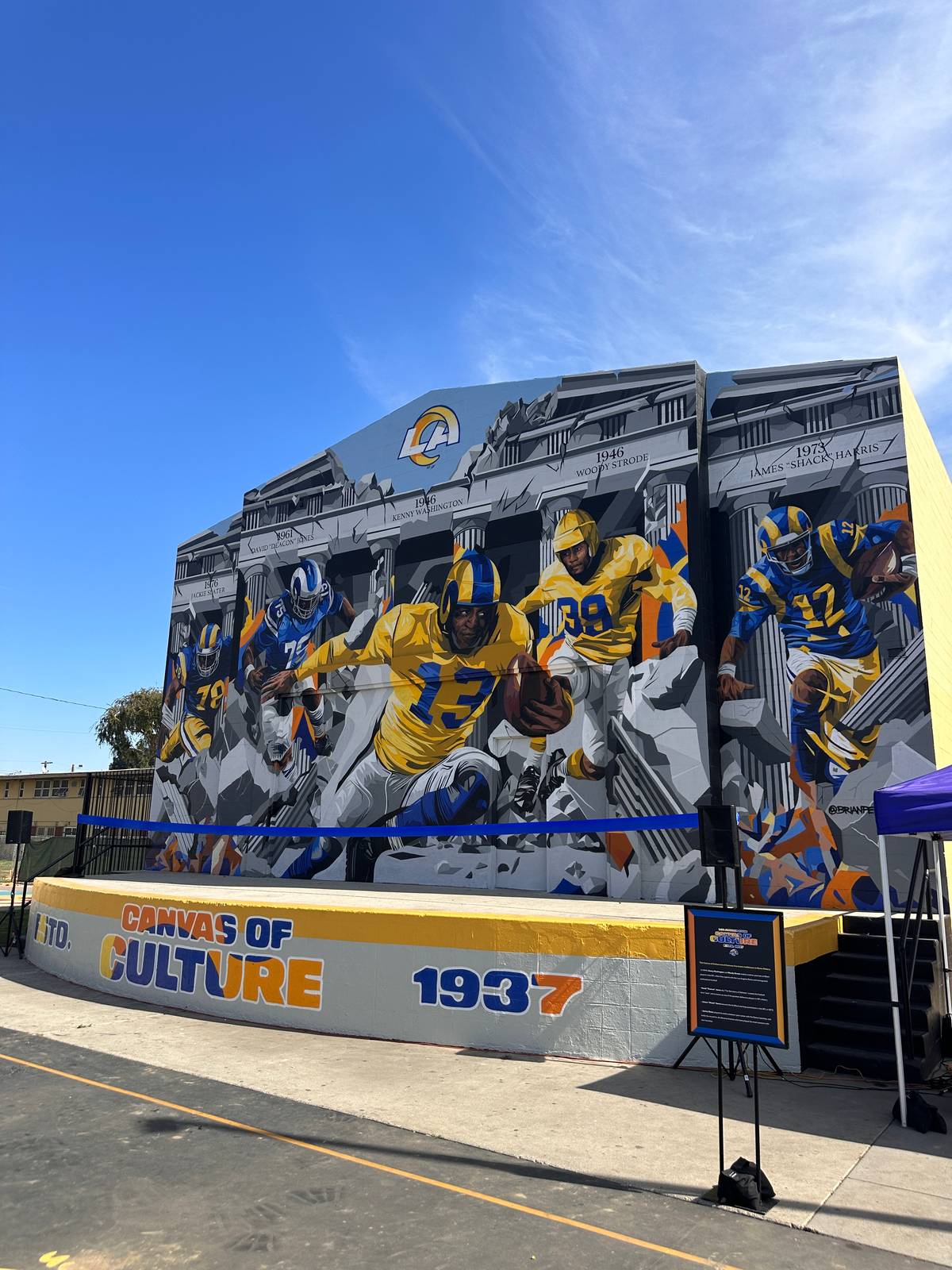Brian-peterson&mdash;Canvas of culture- Los Angeles Rams
