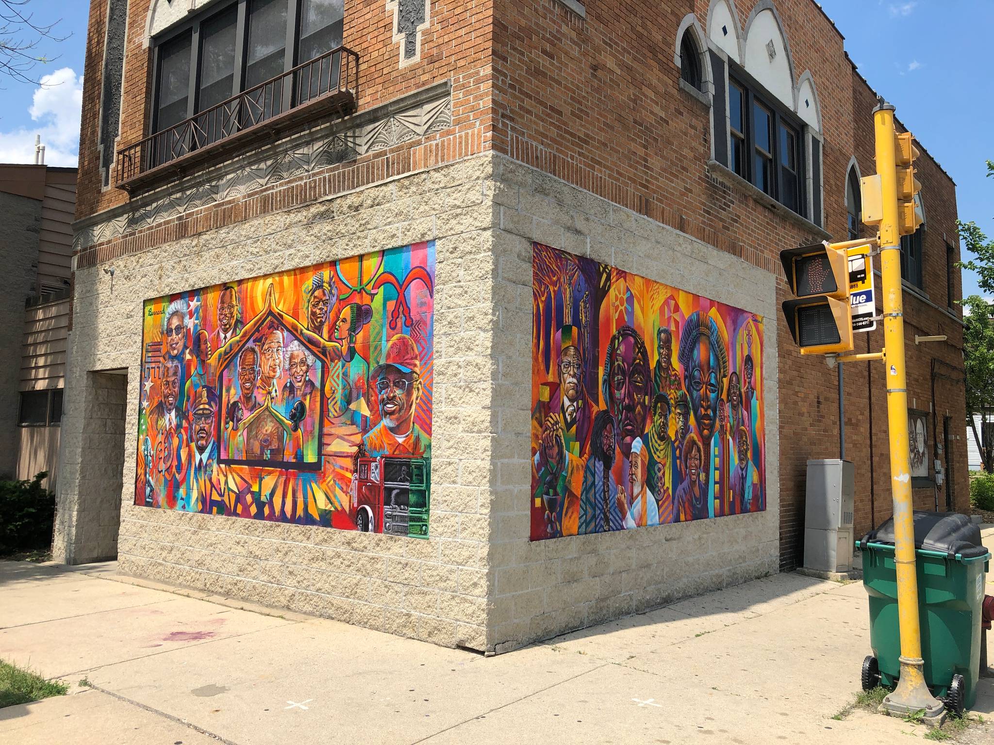 Brad Anthony Bernard, Brad Pruett&mdash;Two Murals