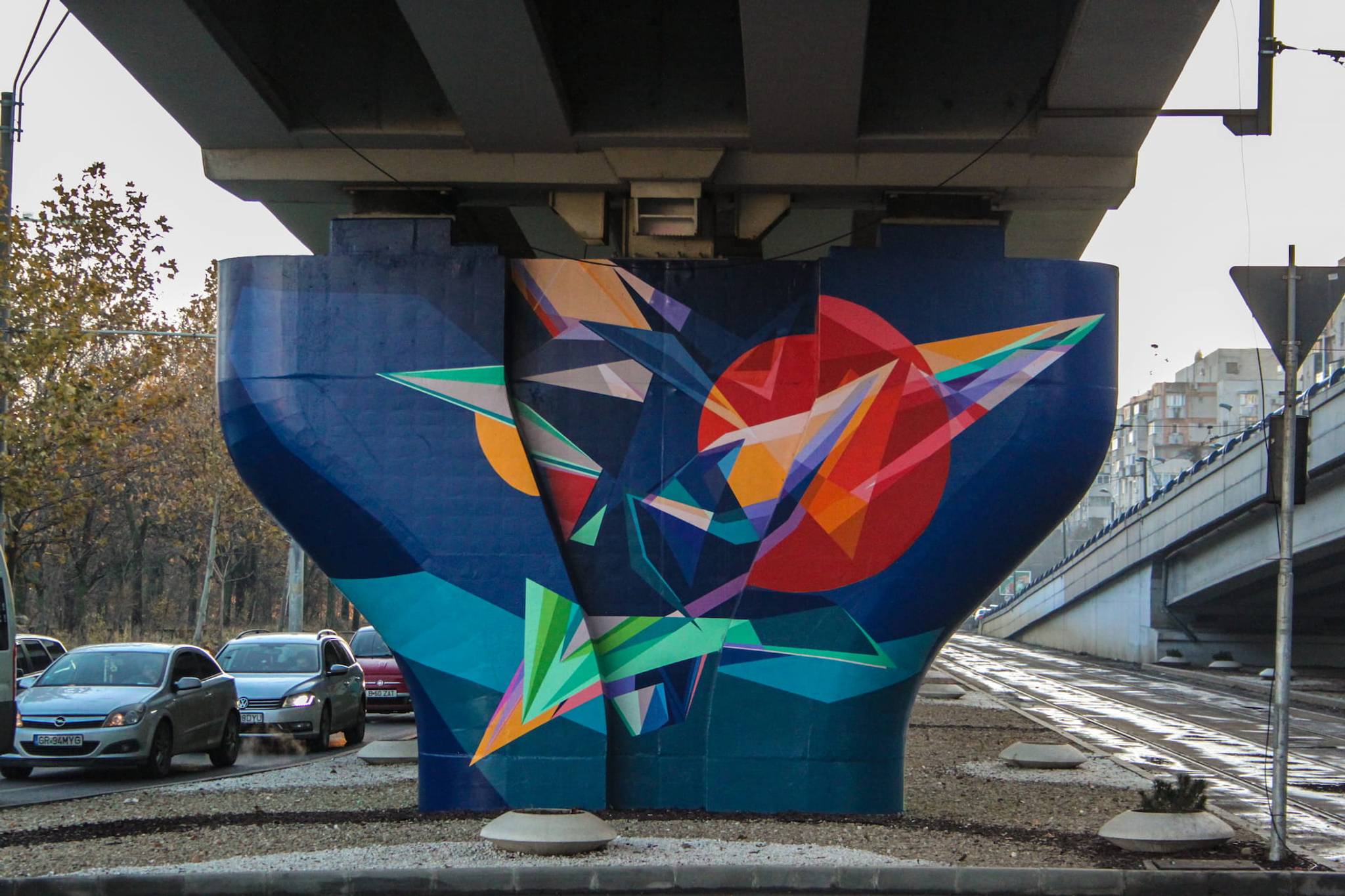 Lucian Hrisav, OutlineStreetArt , Luchian&mdash;Mihai Bravu Bridge