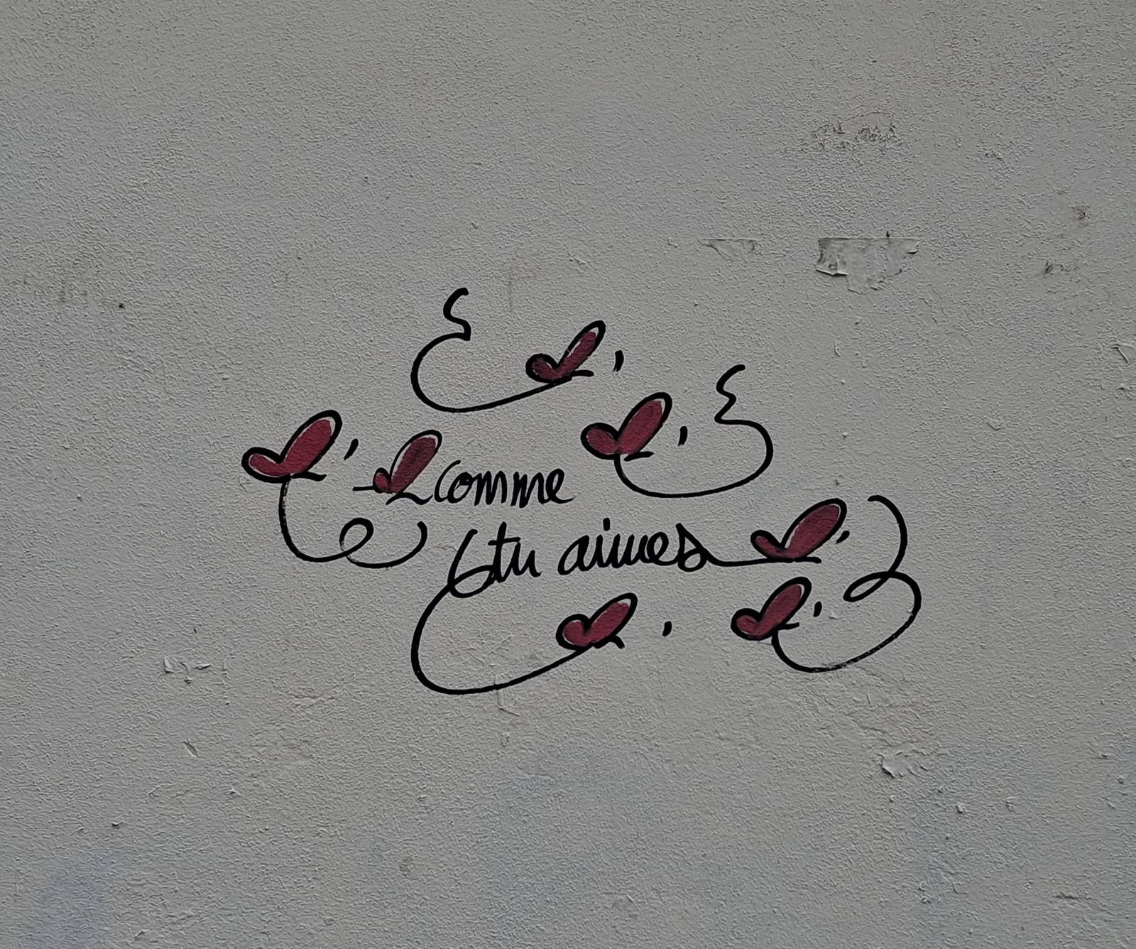 Inlovestreetart&mdash;Comme tu aimes