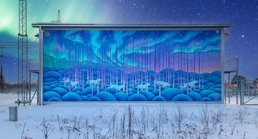 Mural “Polar wolves”