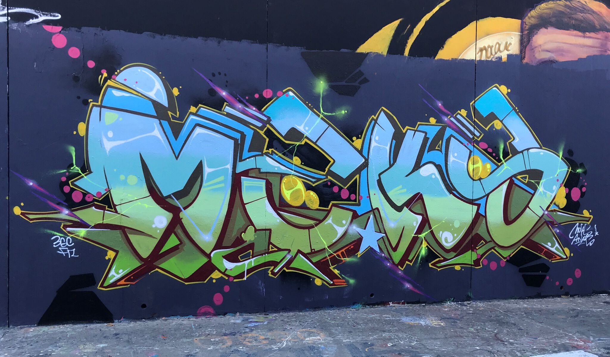 Moks&mdash;Moks lettering in Verdanson