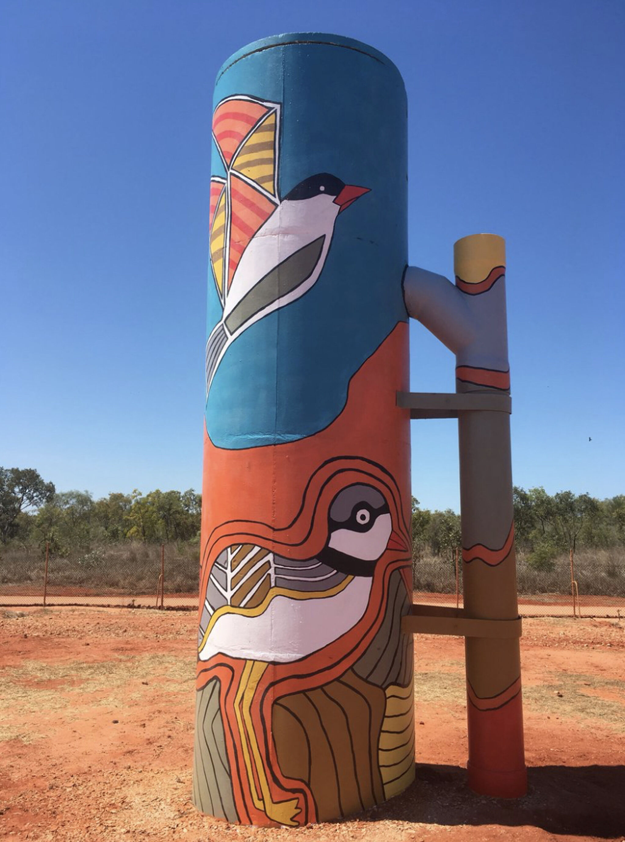 Martha Lee, Kirra Watson&mdash;Broome Water Tank Art