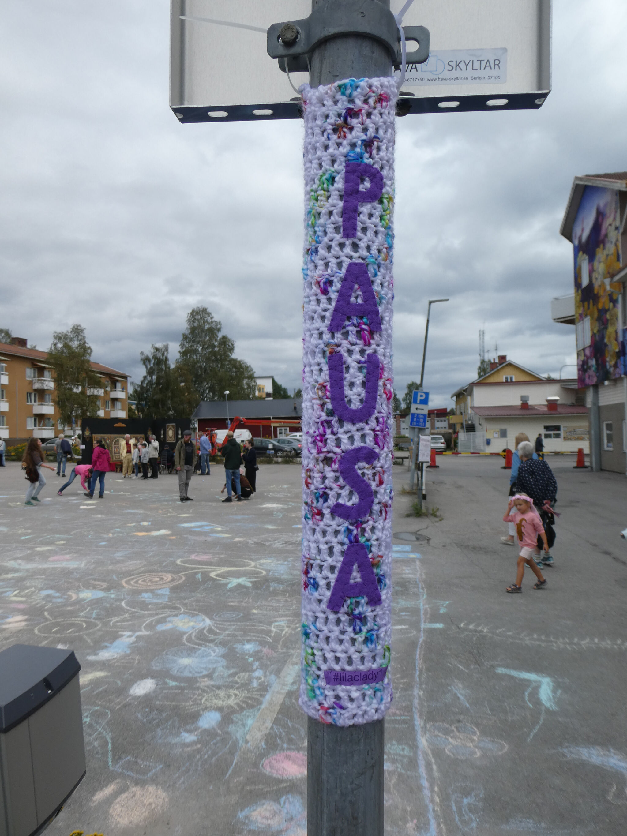 Lilac Lady&mdash;Yarn graffiti