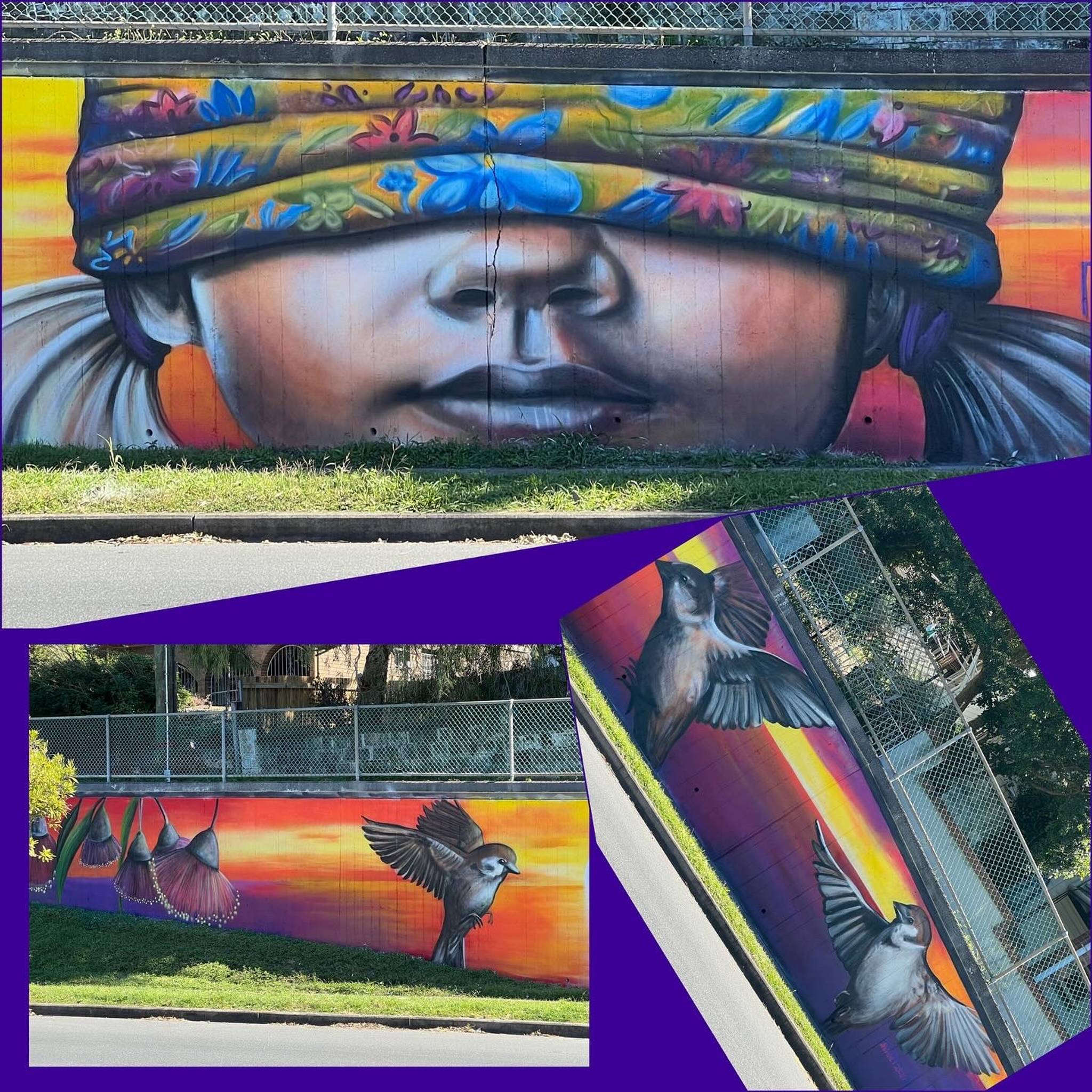Mural Nomad&mdash;Blindfolded future