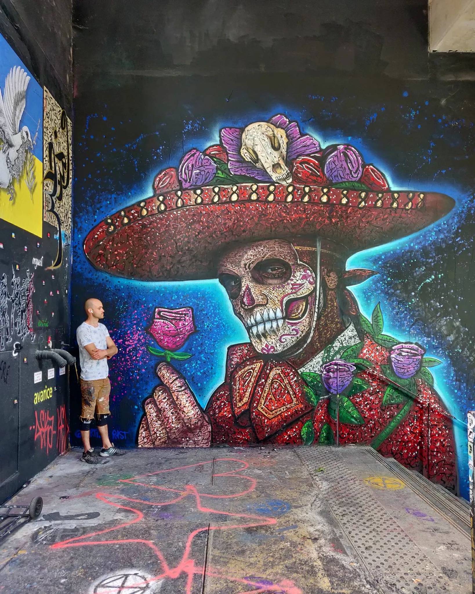 Artiste Rast&mdash;El dia de los muertos - Spray painting