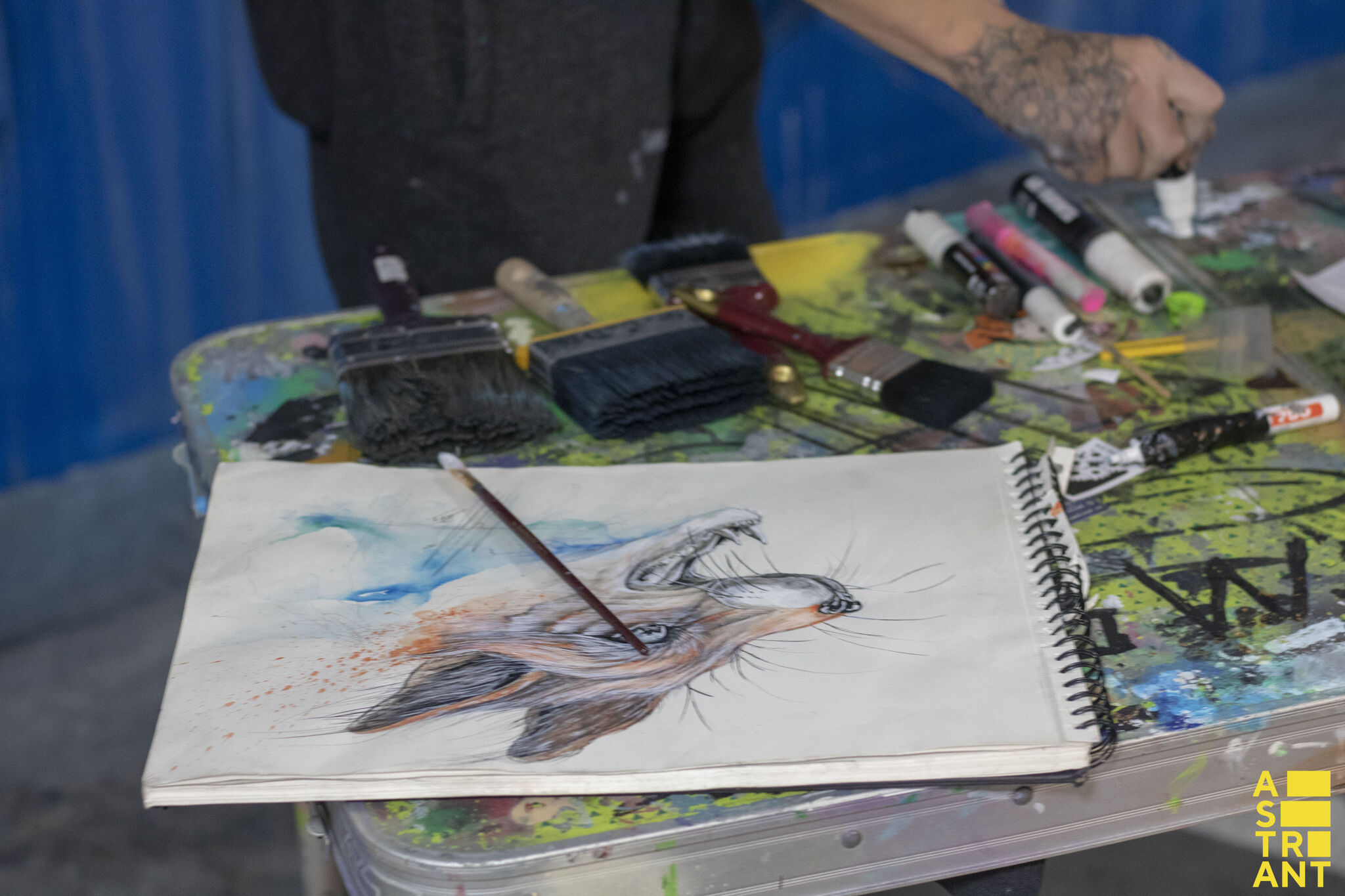 RoosArt_Paintings, The Combi Killers, combo, Edo Rath, ENigMa, LilMel, Verfbrigade, Nol, DuelOne&mdash;Pathe  Parkeergarage