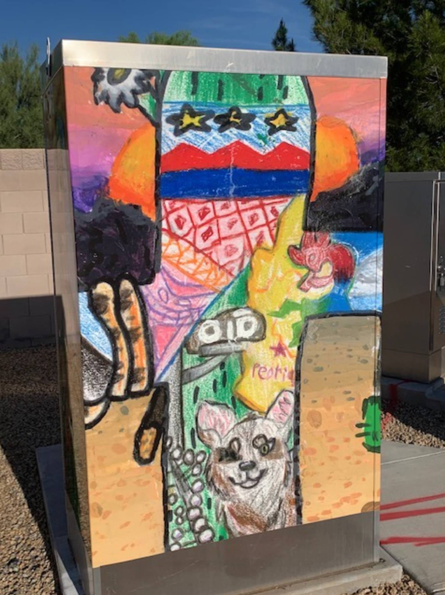 Coyote Hills Elementary&mdash;Willow District Utility Box Wrap #3