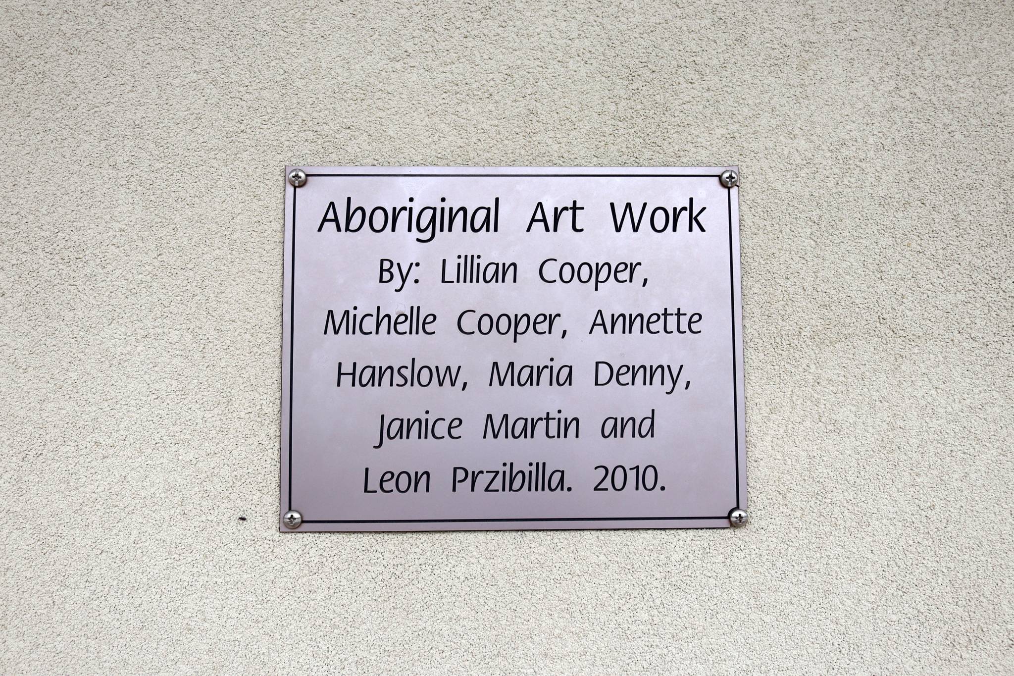 Lilian Cooper, Michelle Cooper, Annette Hanslow, Maria Denny, Janice Martin&mdash;Aboriginal Art Work