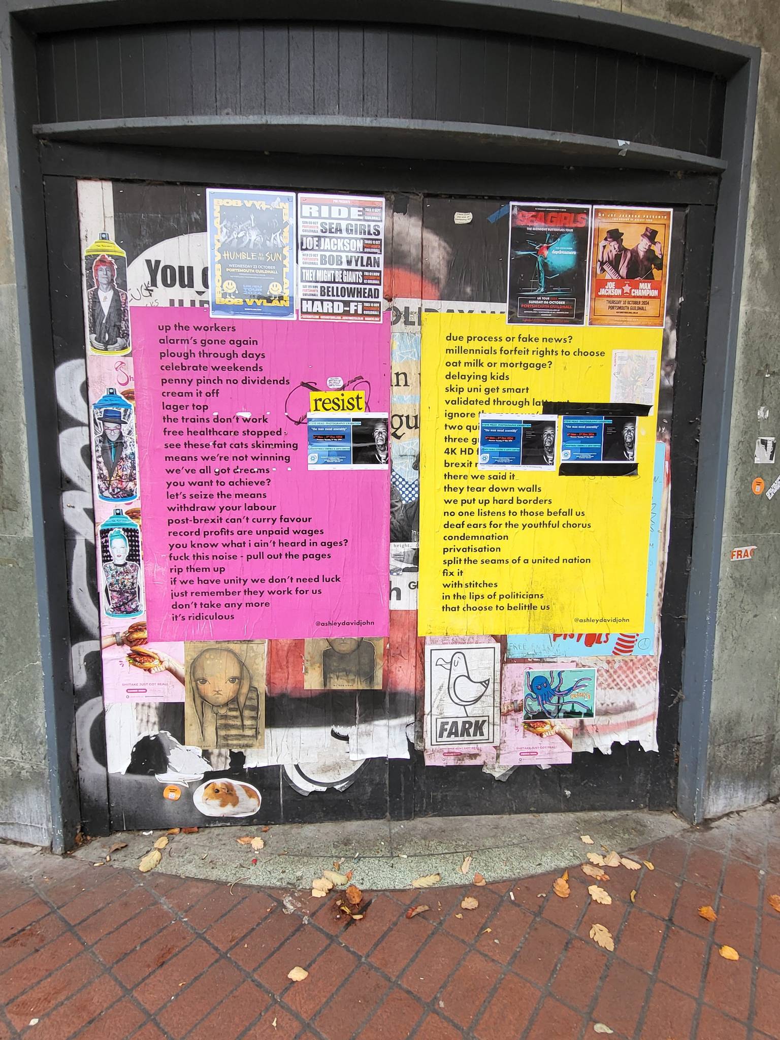 Roo Abrook, farkFK, My Dog Sighs, RoosArt, Mister Samo, Berk MLC, South Soak, Various Artists, Claudia La Bianca, Irony&mdash;Palmerston Road Precinct