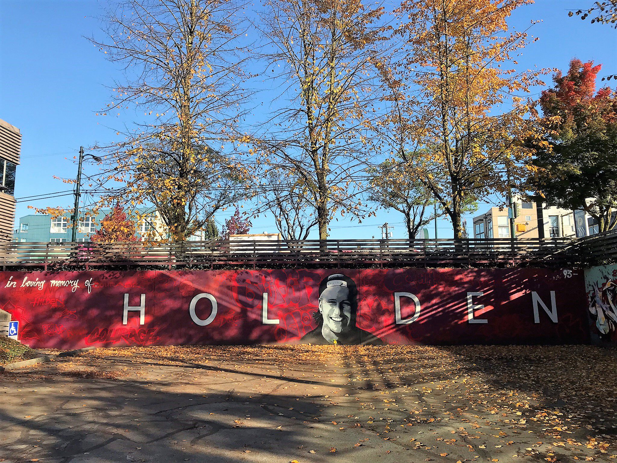 Frank Jones, Ariel Buxton, Hayden Eland, Alex Leder, Filipo Intile, Blake Wydeman&mdash;Holden Courage Memorial