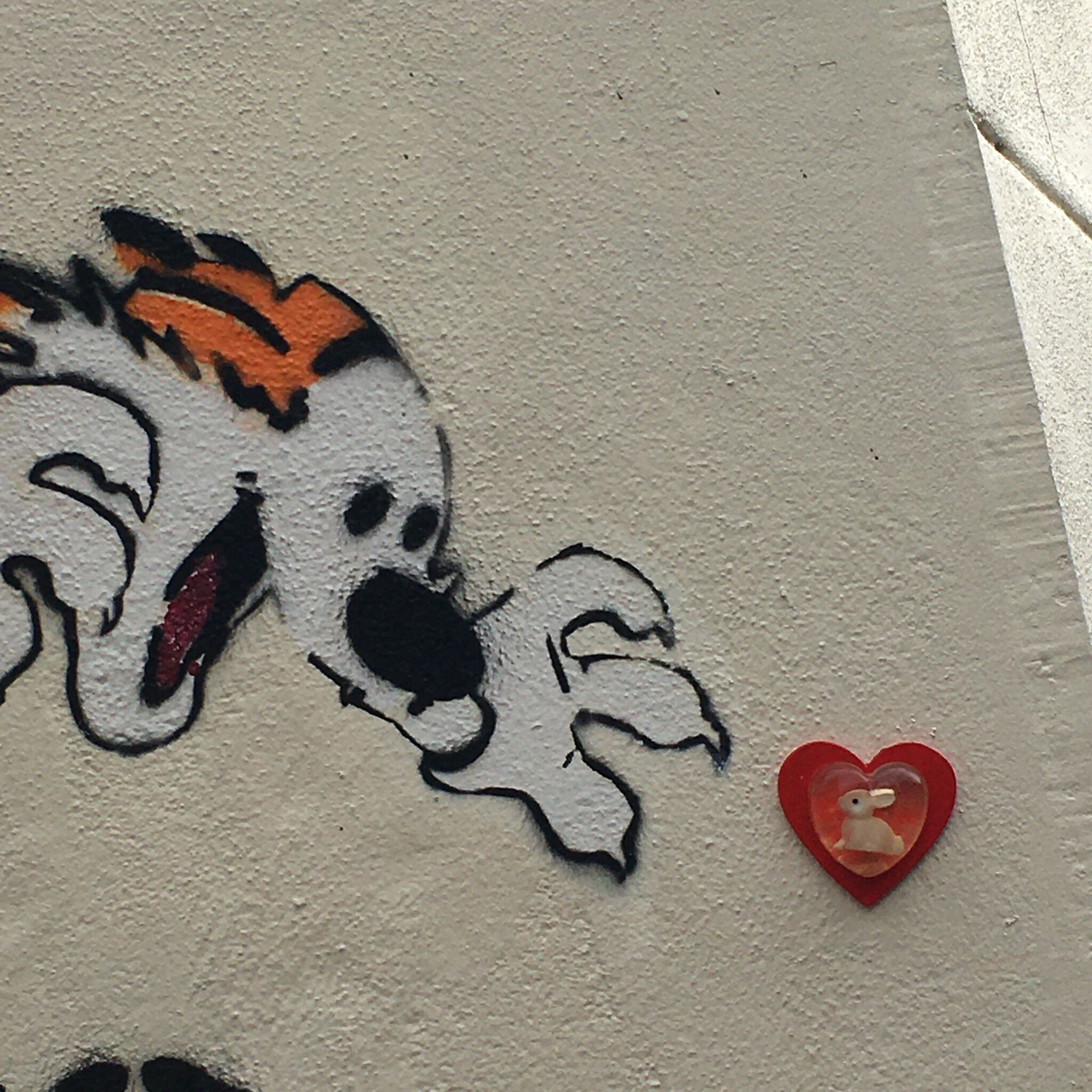 Sillystreethearts&mdash;Silly Streetheart White Bunny