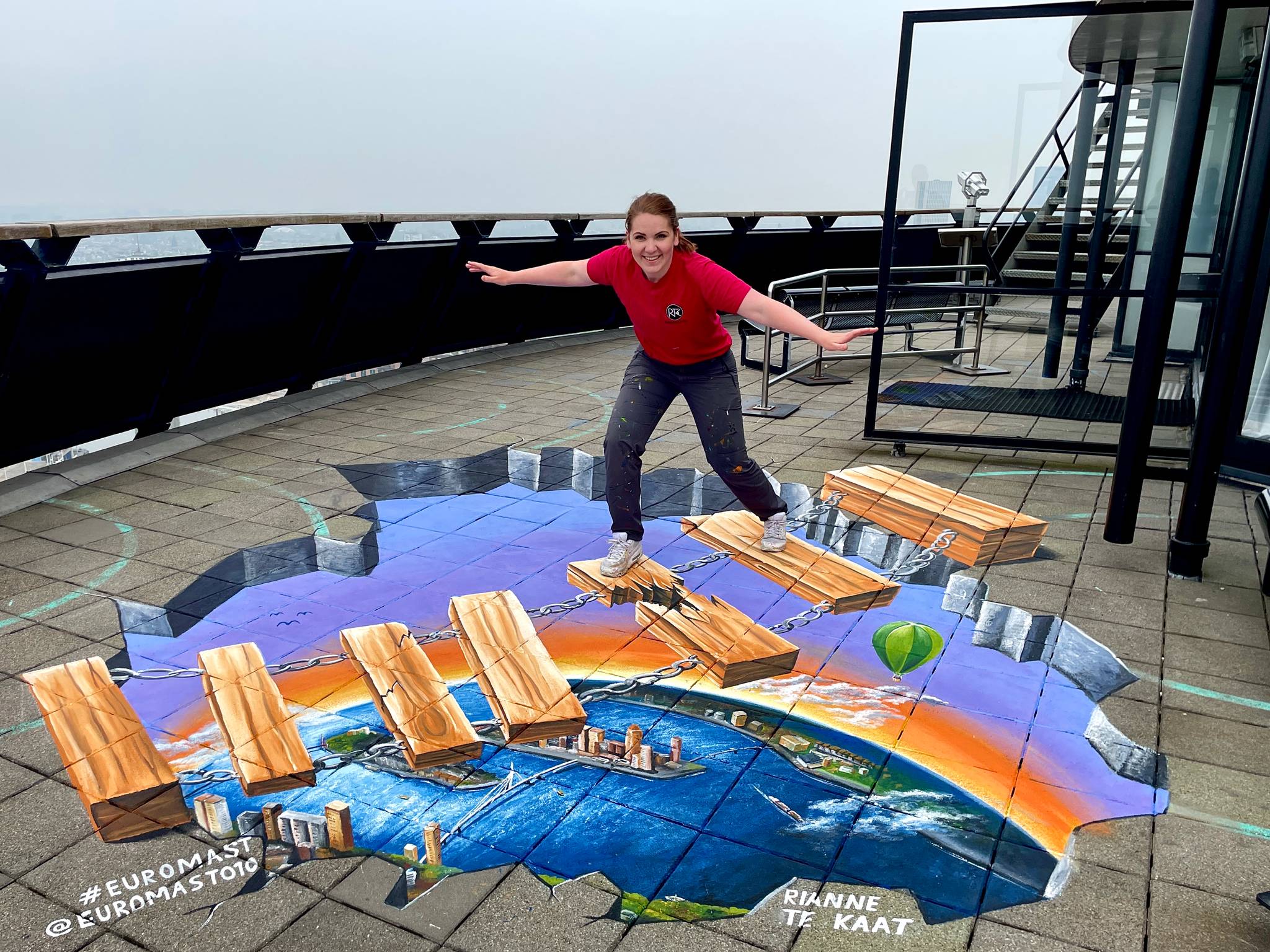Rianne te Kaat&mdash;Bridge above Rotterdam