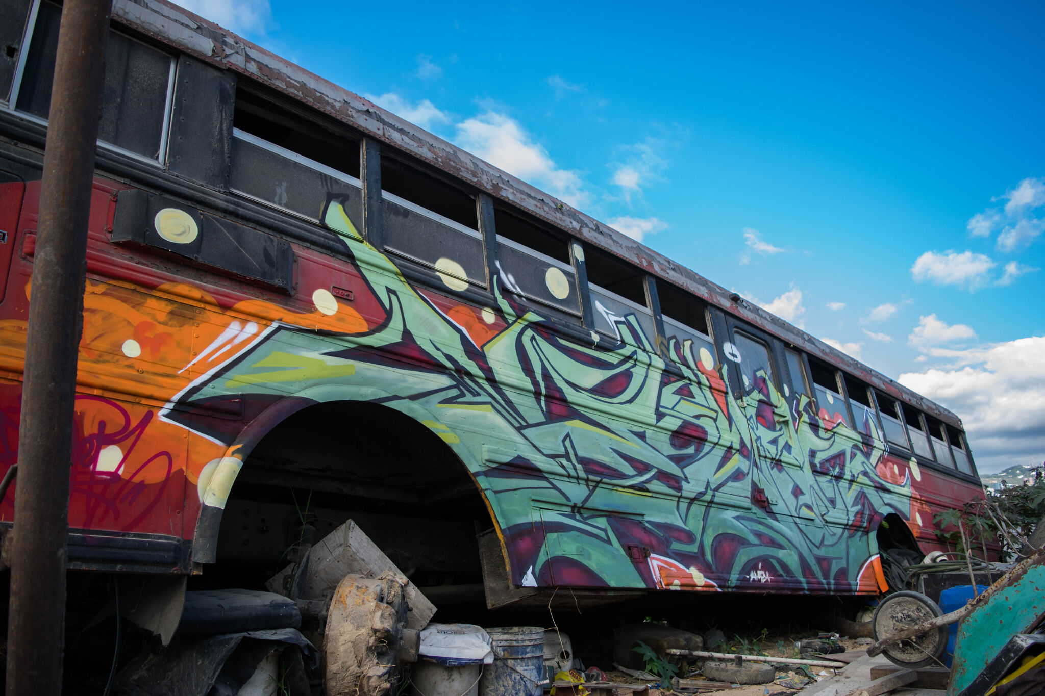 Engel&mdash;Red bus of the cemetery