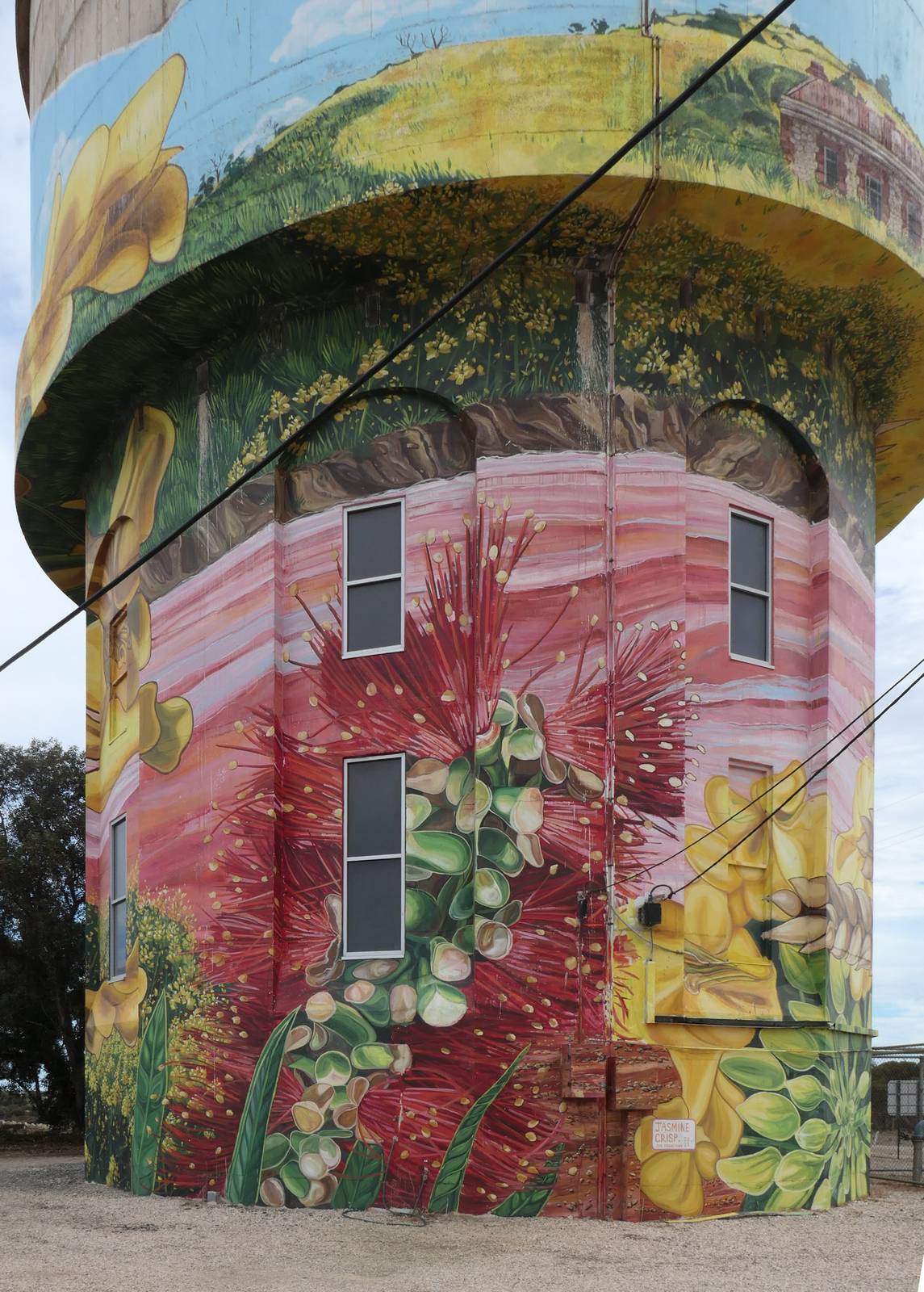 Jasmine Crisp&mdash;Yorketown Water Tank Mural