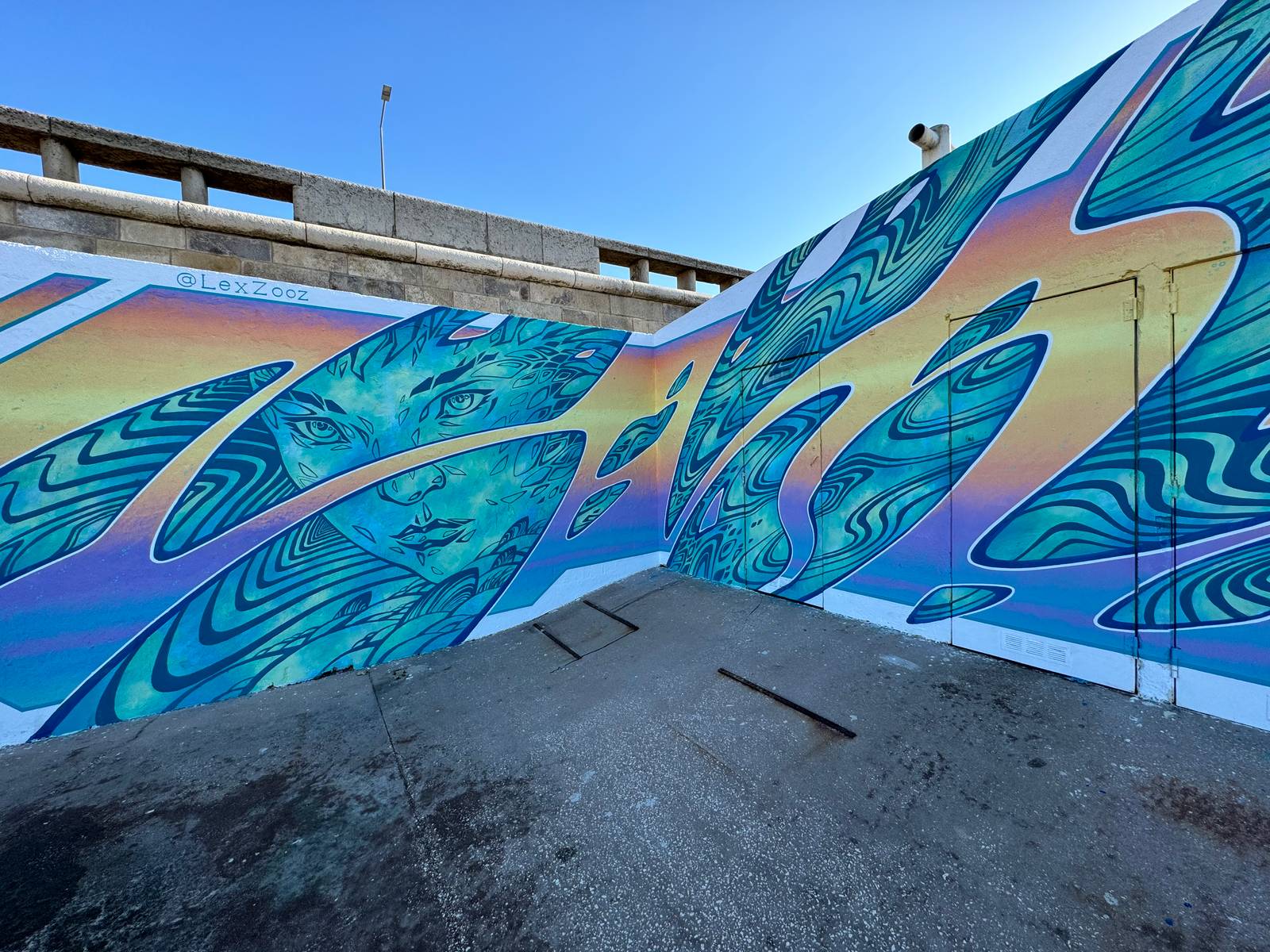 Lex-zooz&mdash;Mural “Into the flow”