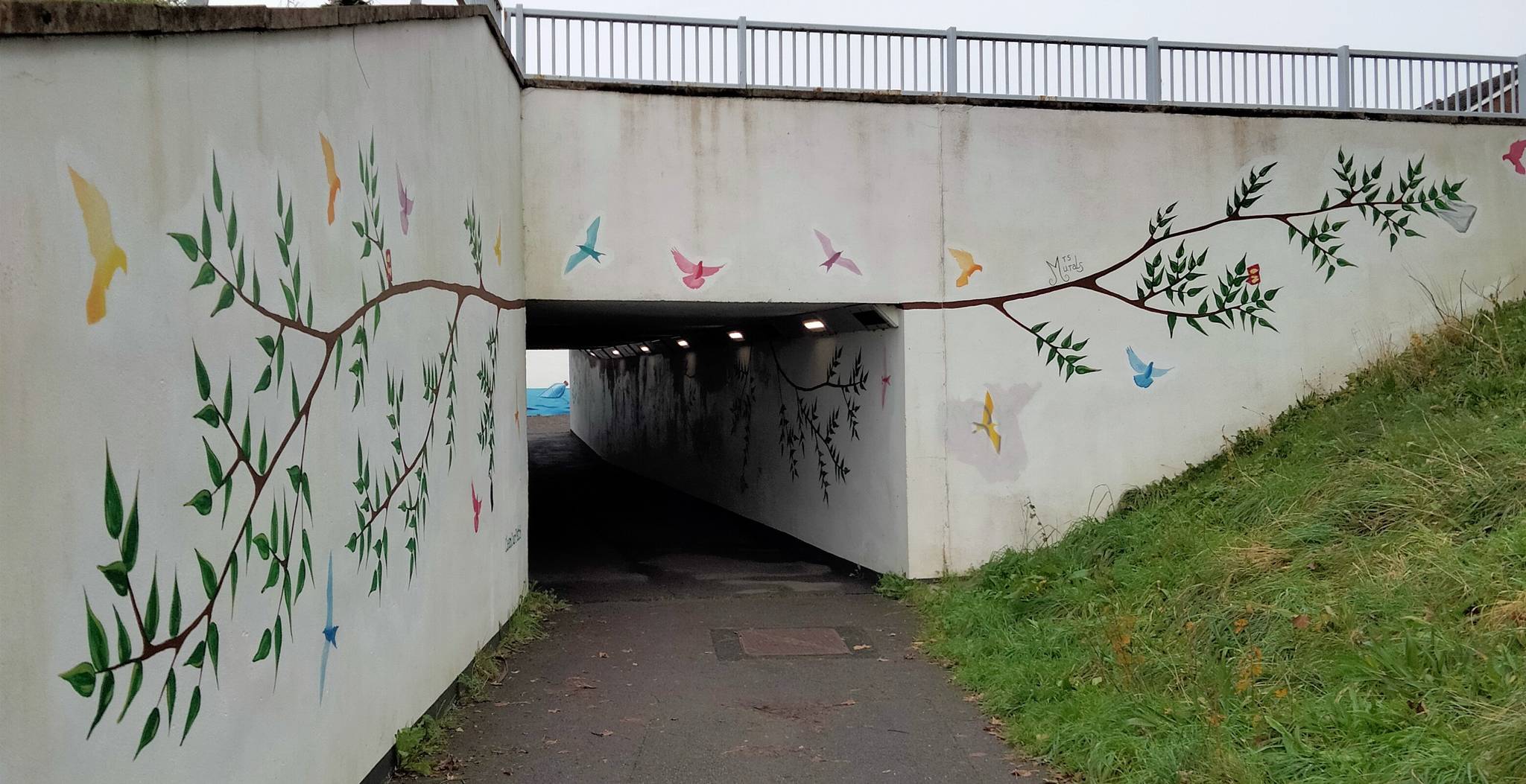 Mrs Murals&mdash;Birds Subway
