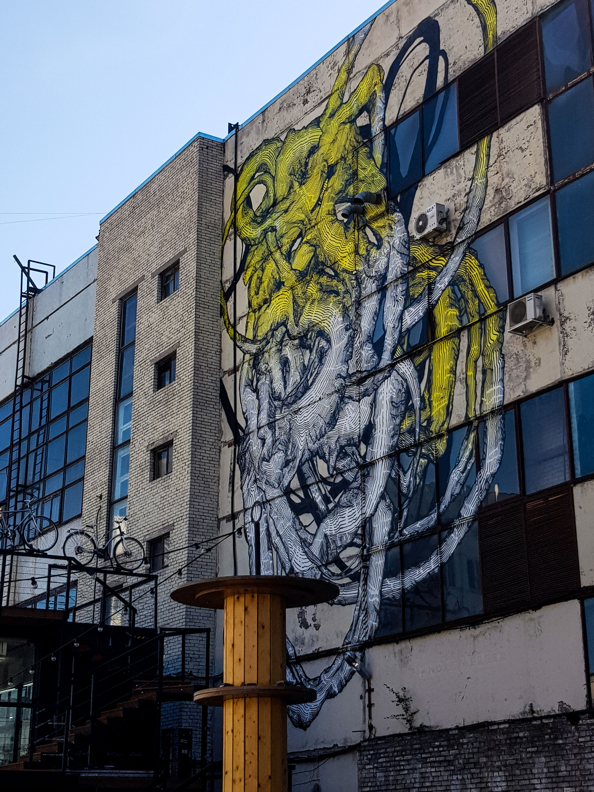 Alexey KIO, Dyoma21, Ilya Grishaev, Andrey berger, Sofia Kolovskaya, Theo Georgiev, Artem Stefanov, Ztwins&mdash;Street Art in Sevcable Port