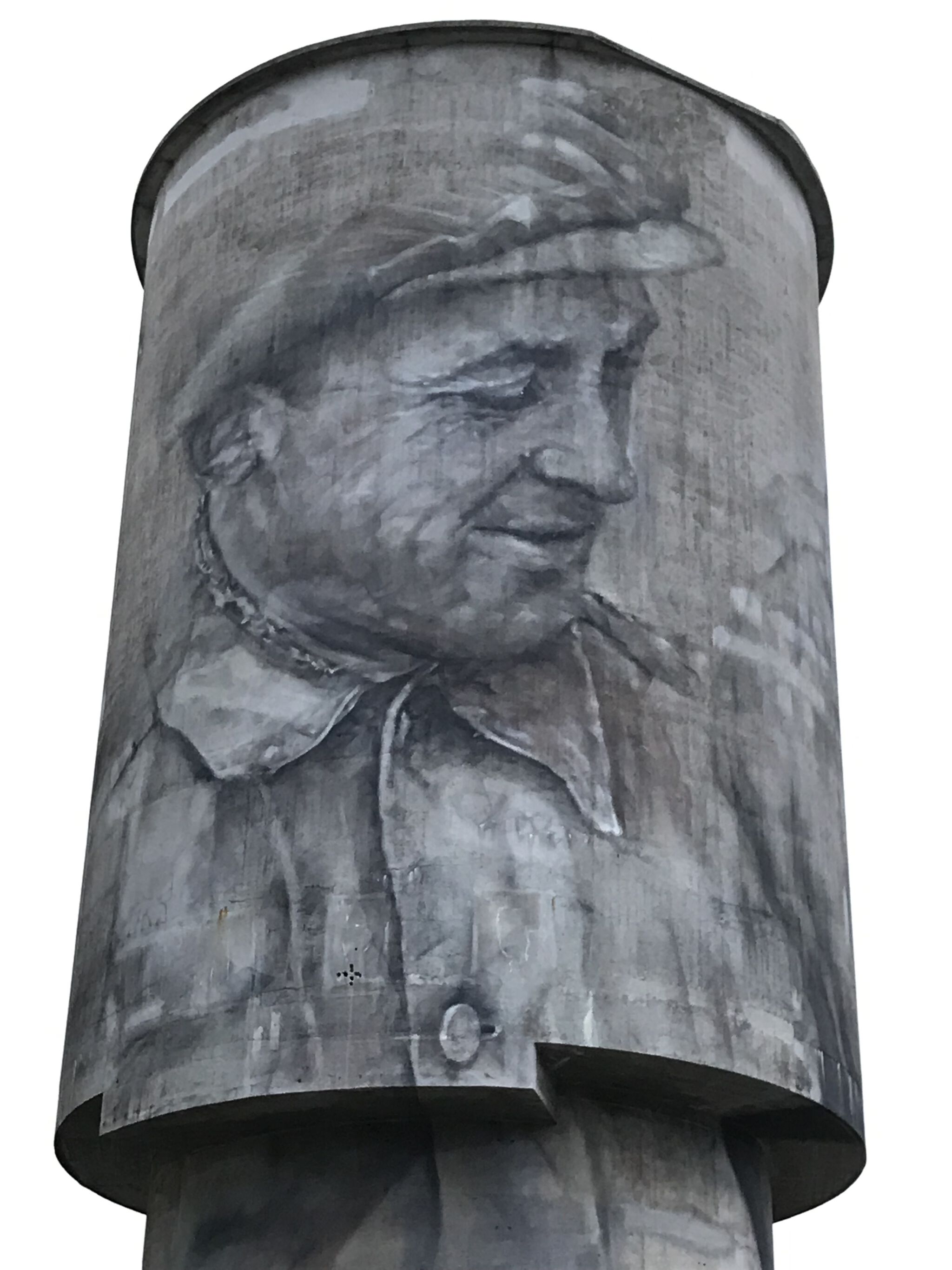 Guido van Helten&mdash;Silo in old Eternit factory