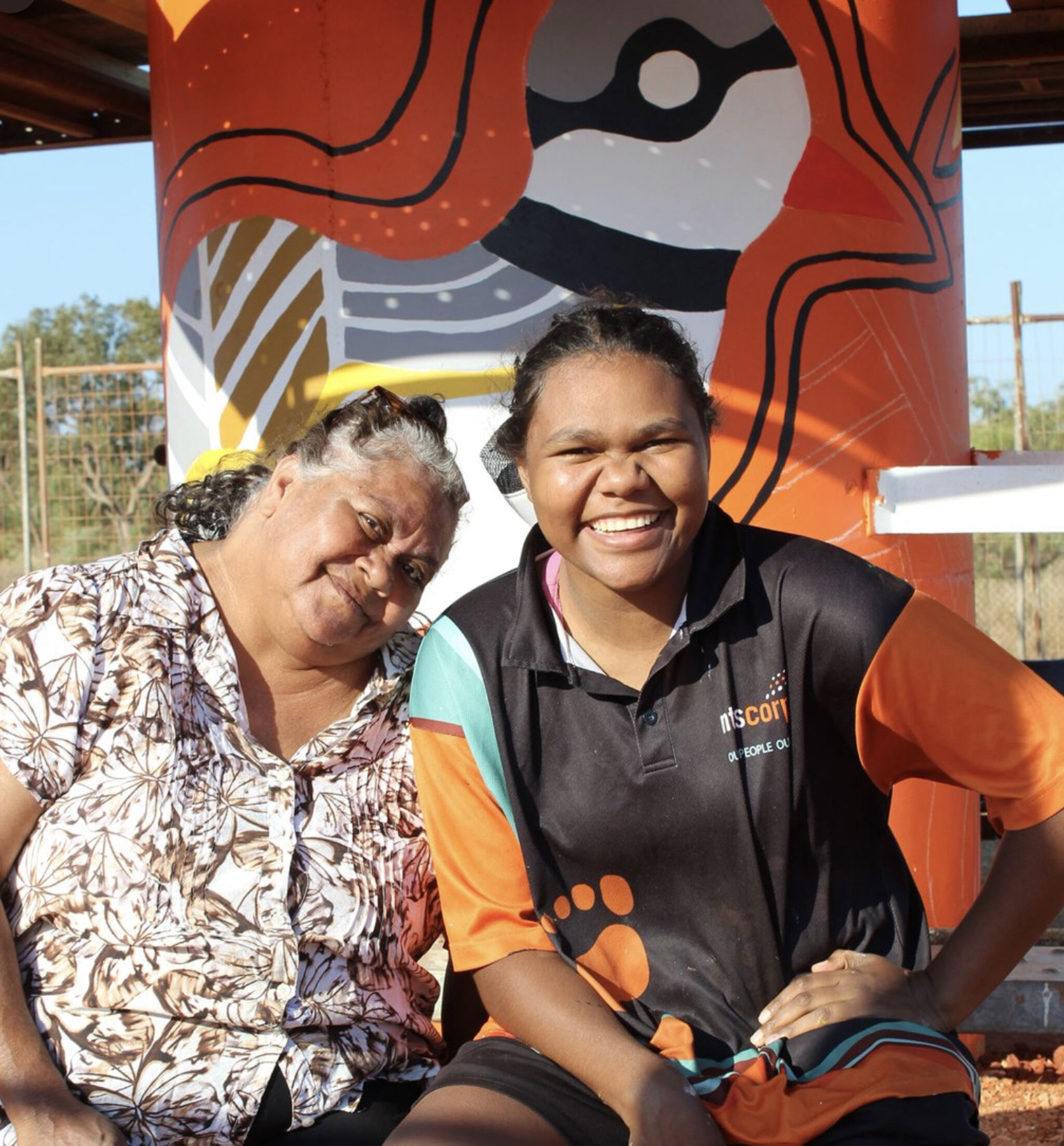 Martha Lee, Kirra Watson&mdash;Broome Water Tank Art