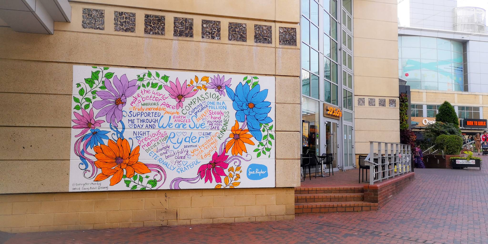 Saroj Patel&mdash;Sue Ryder mural