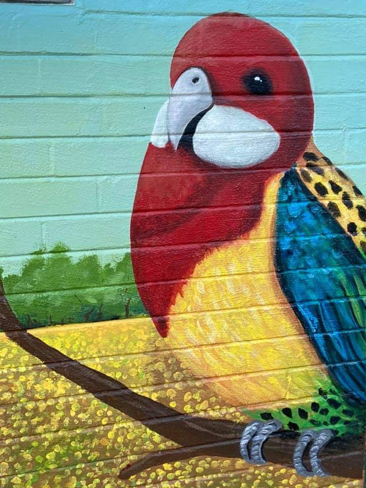 Tank Art&mdash;CR Wood Park Amenities Block Birds