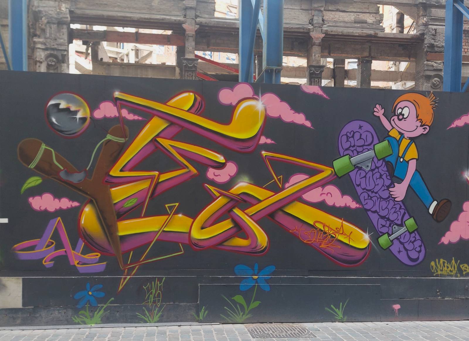 &mdash;Graffiti panels Beursplein