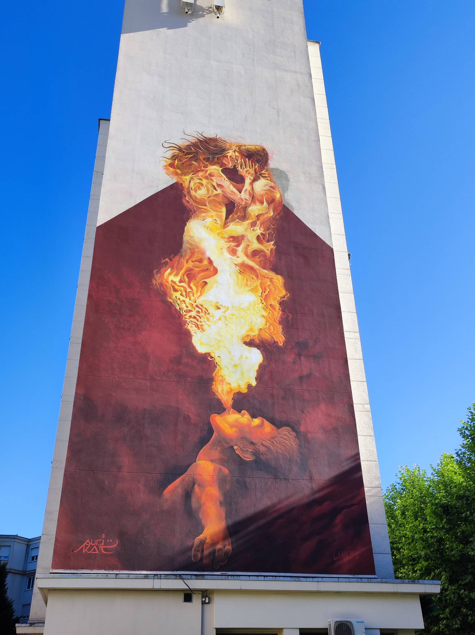 Cous, luigi Disegno&mdash;Le baiser ardent, le feu