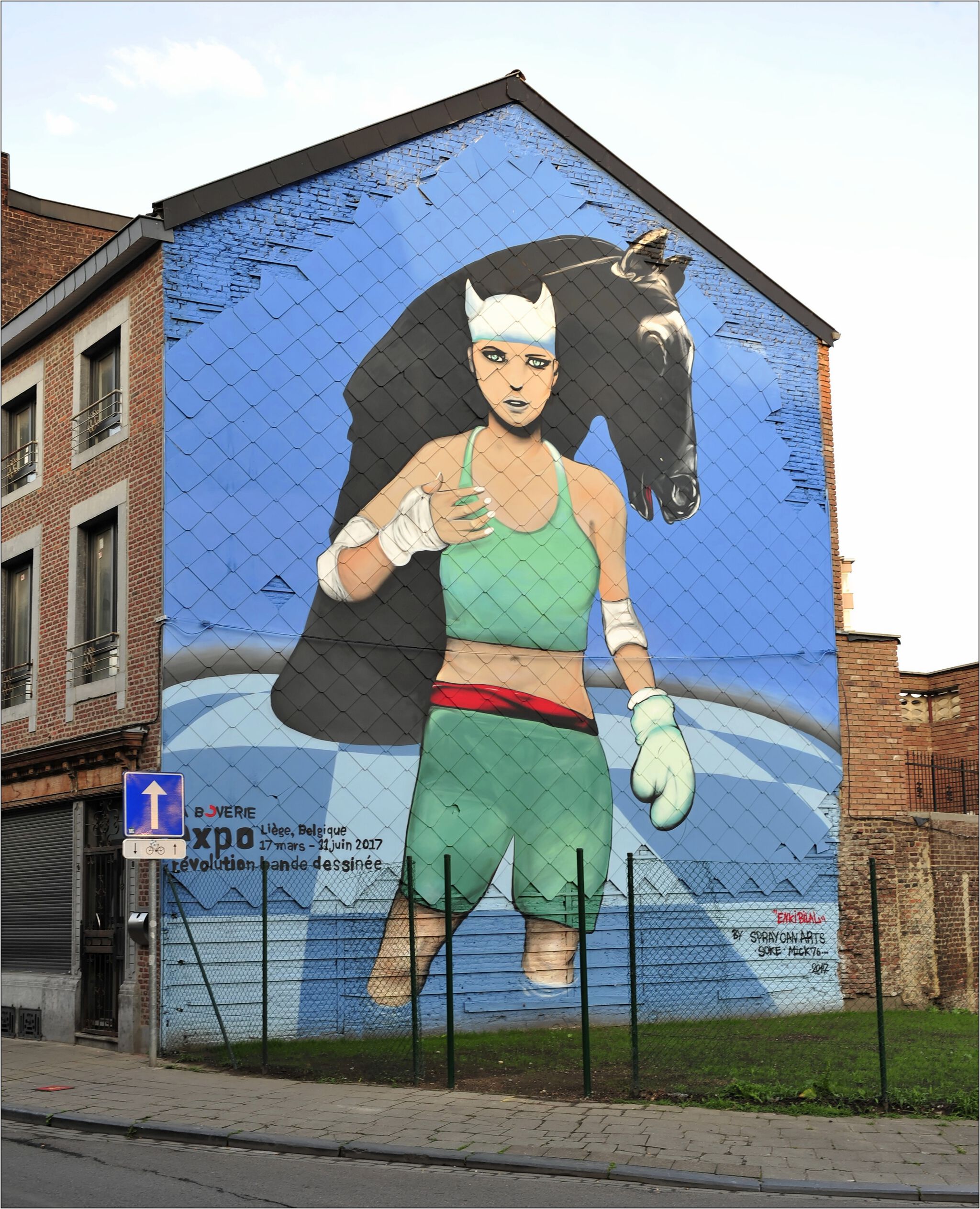 spray can arts, soke, Michaël Nicolaï&mdash;Fresque Bilal Enki