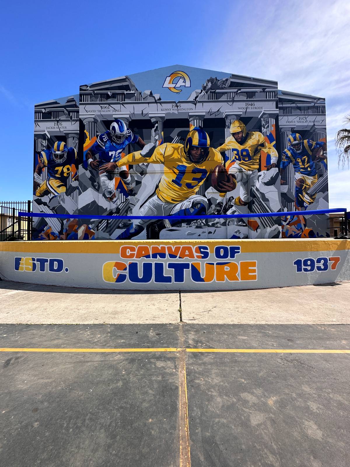 Brian-peterson&mdash;Canvas of culture- Los Angeles Rams