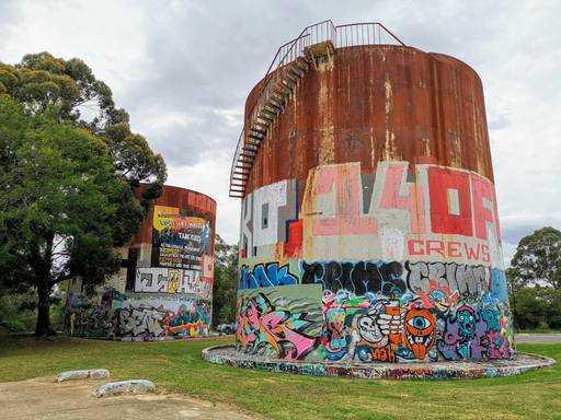 Casula Powerhouse Arts Centre Graffiti Tanks