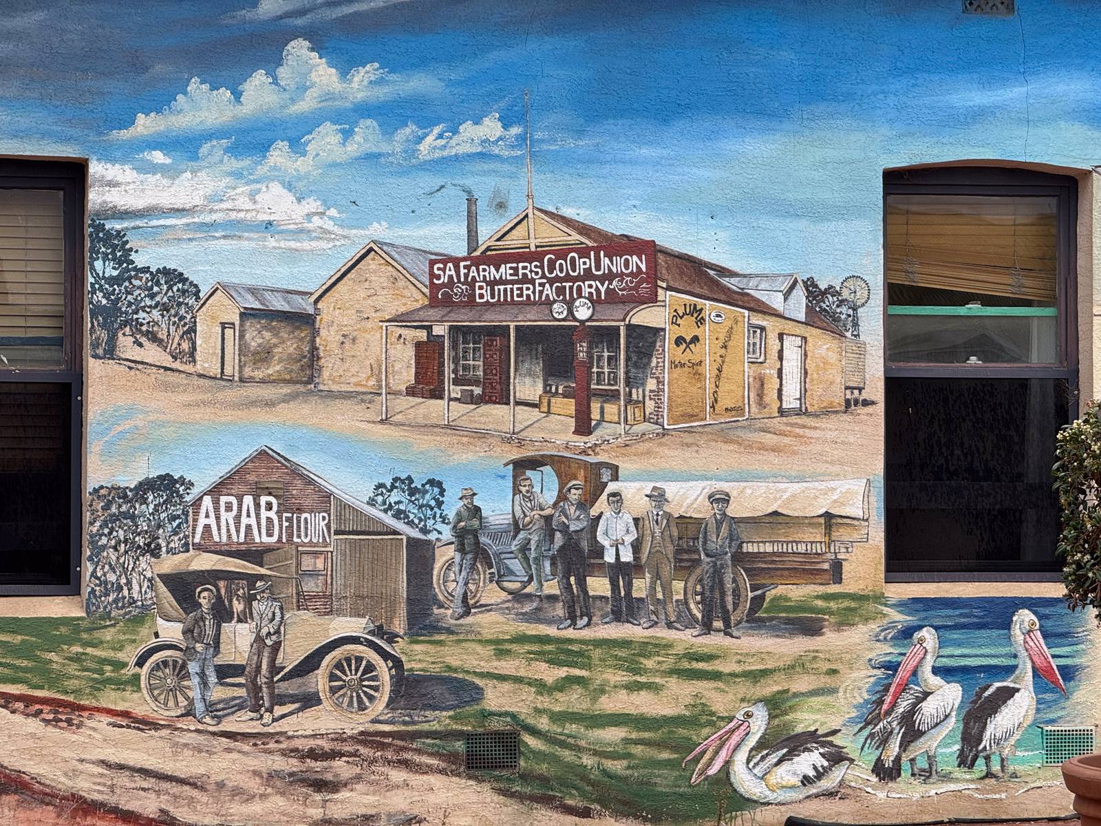 Anne Harris&mdash;Blue Lime Cafe Mural