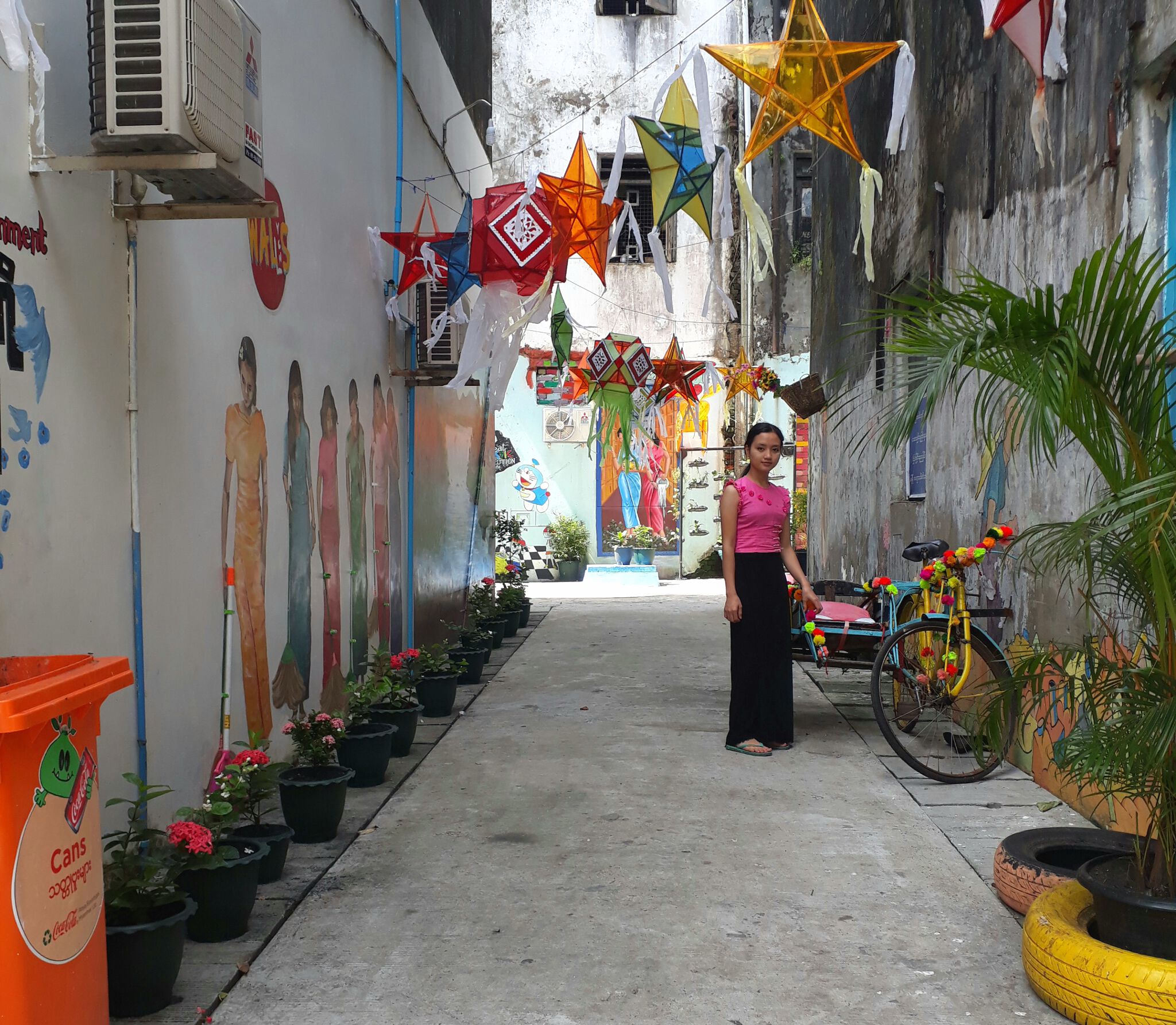 Delphine de Lorme&mdash;6 burmese with a broom