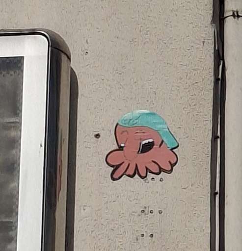 Octopus with a cap