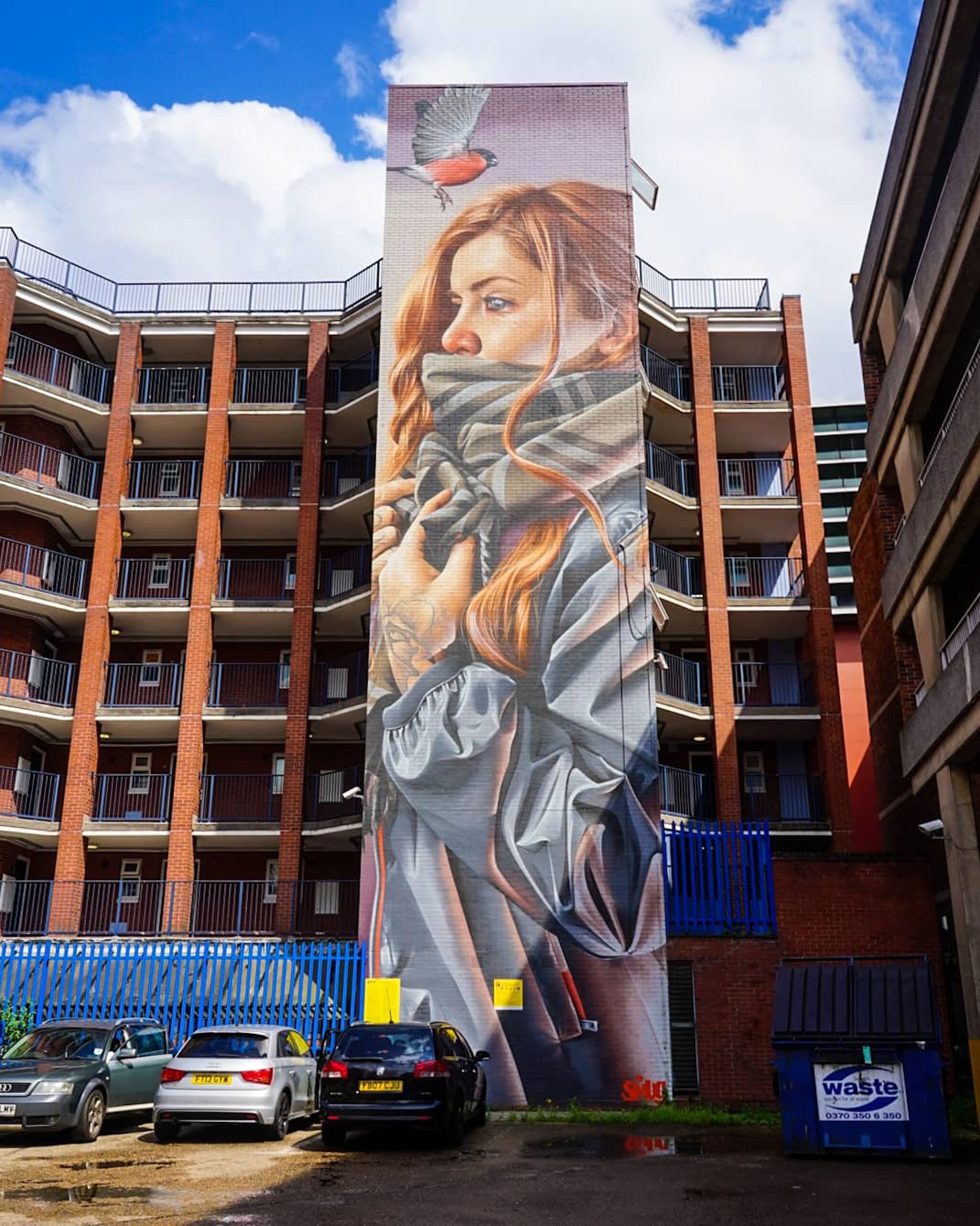 Smug&mdash;Woman and bird