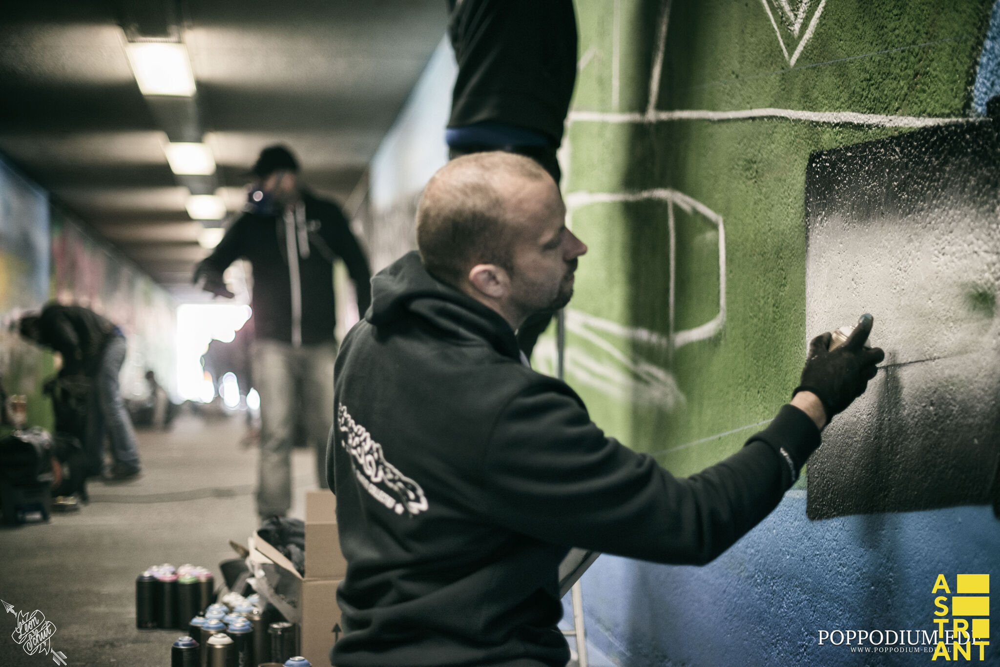 Sapo, Nash, TCK, Ives One, Trendkill Stencils&mdash;Bospoorttunnel