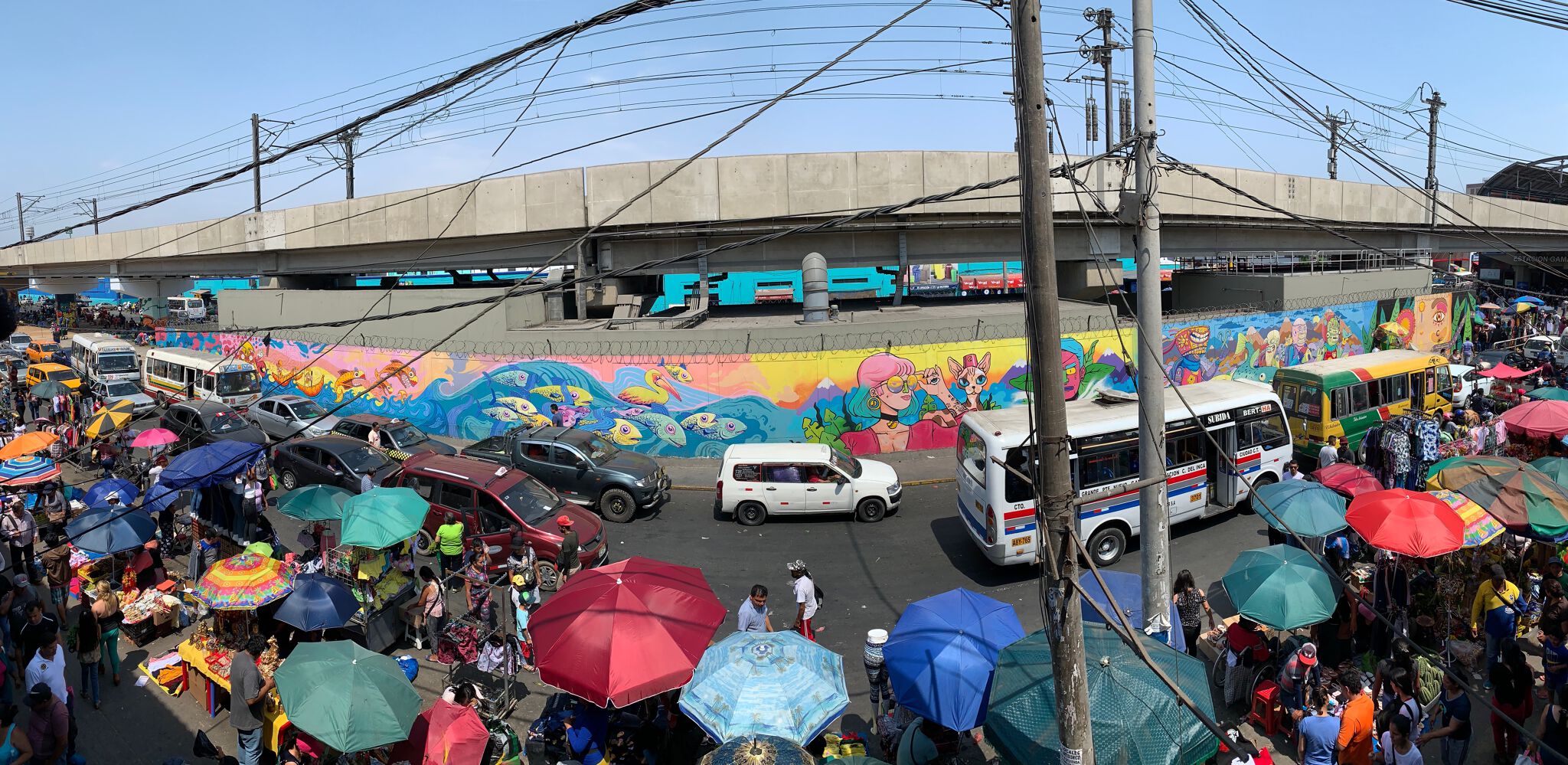 tamiki, Ilustronauta, Krudo Art, Elida flowers, Polo verde&mdash;Estacion gamarra