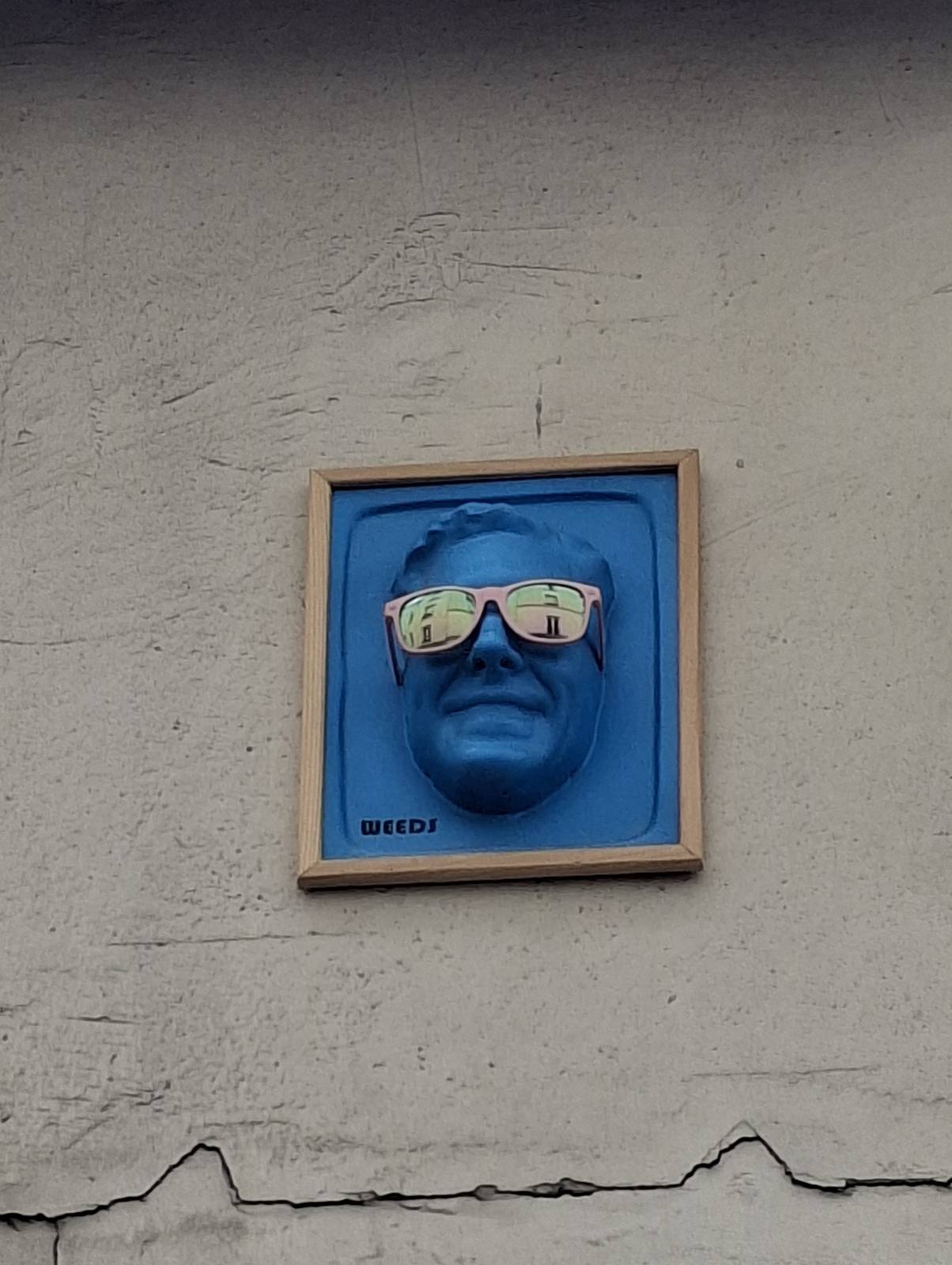 weeds&mdash;blue weeds with glasses