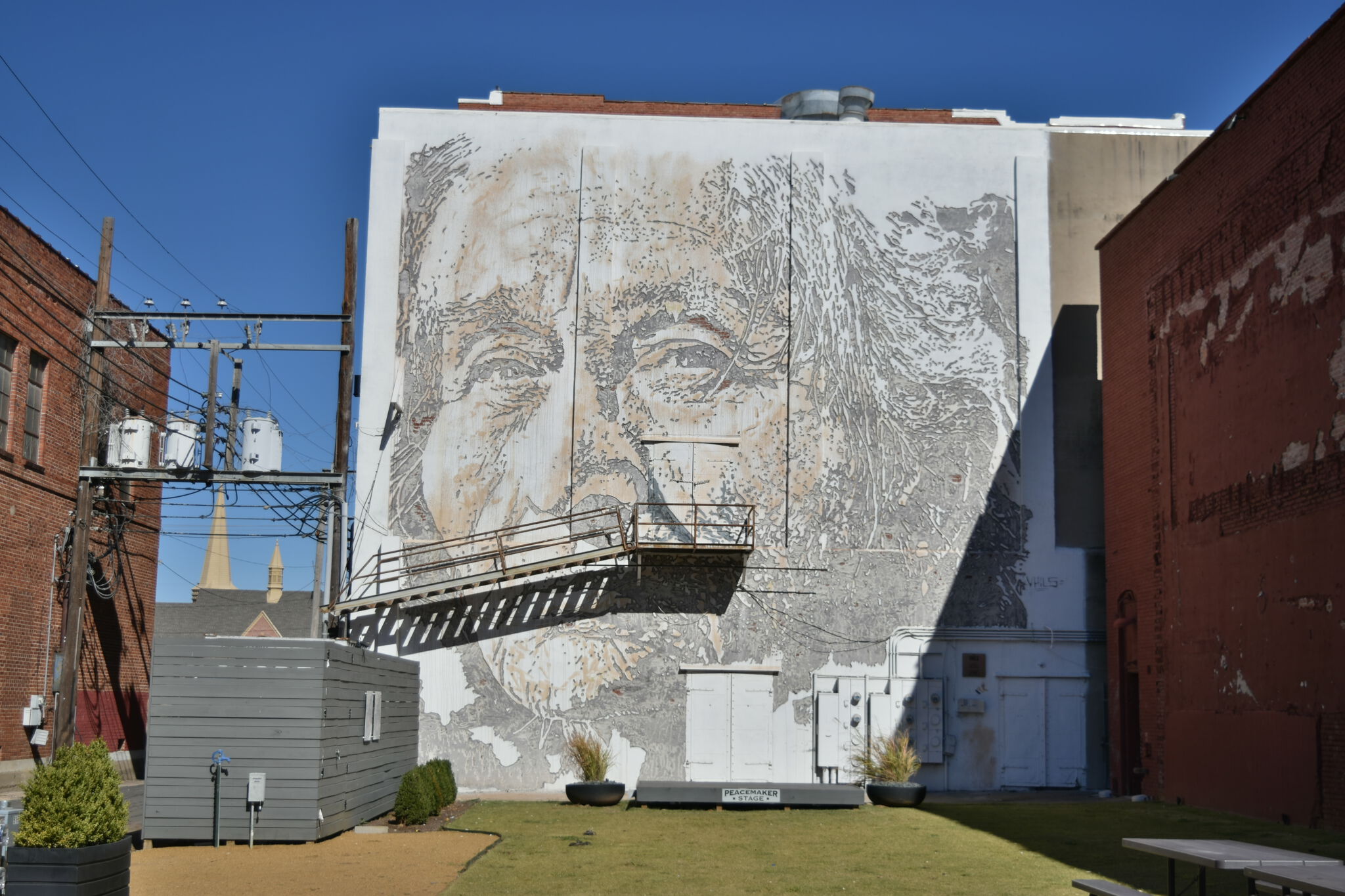 Alexandre Farto aka Vhils&mdash;Portrait of Cherokee Man