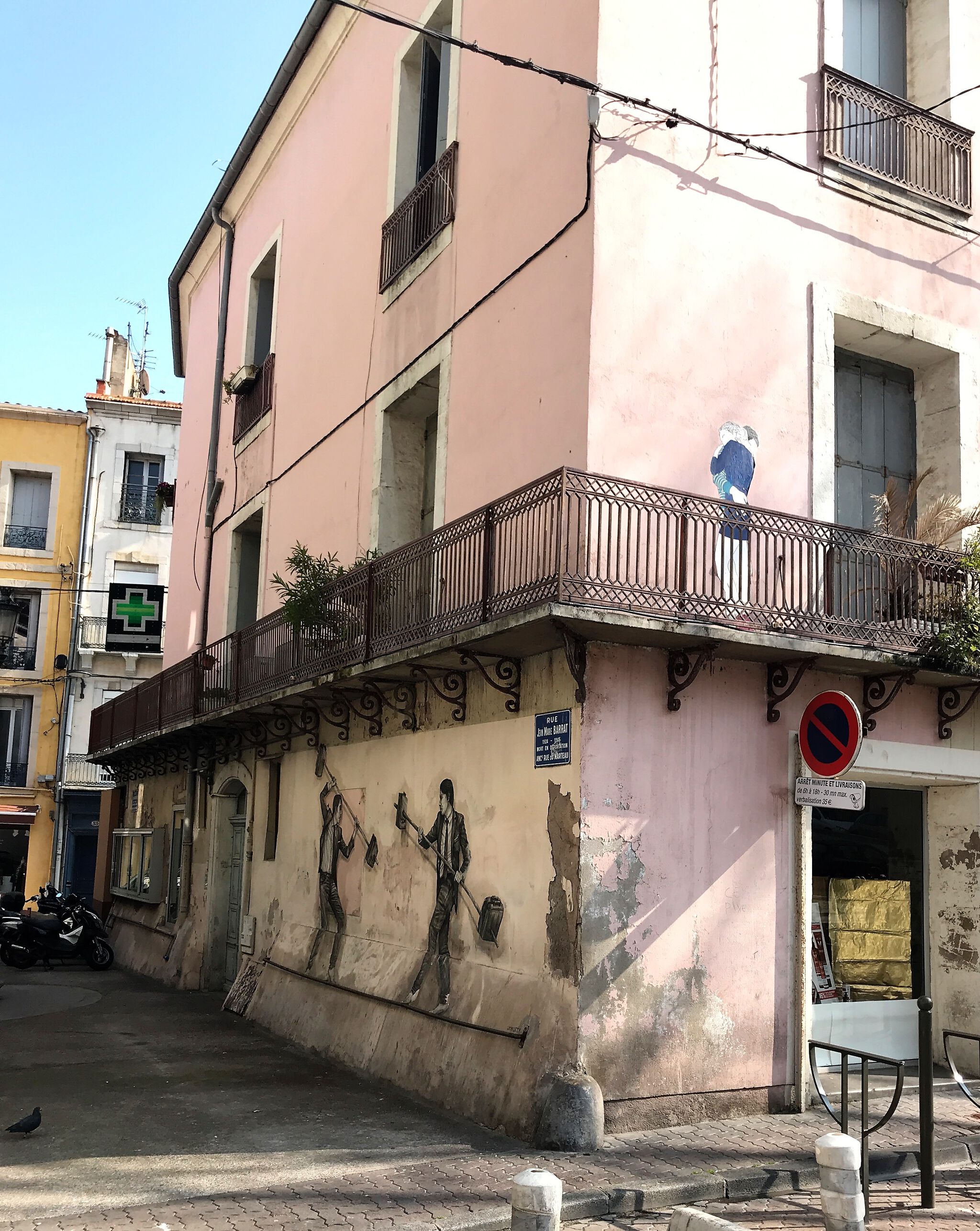 Levalet, Claire Streetart&mdash;Levalet Rue JM Barrat