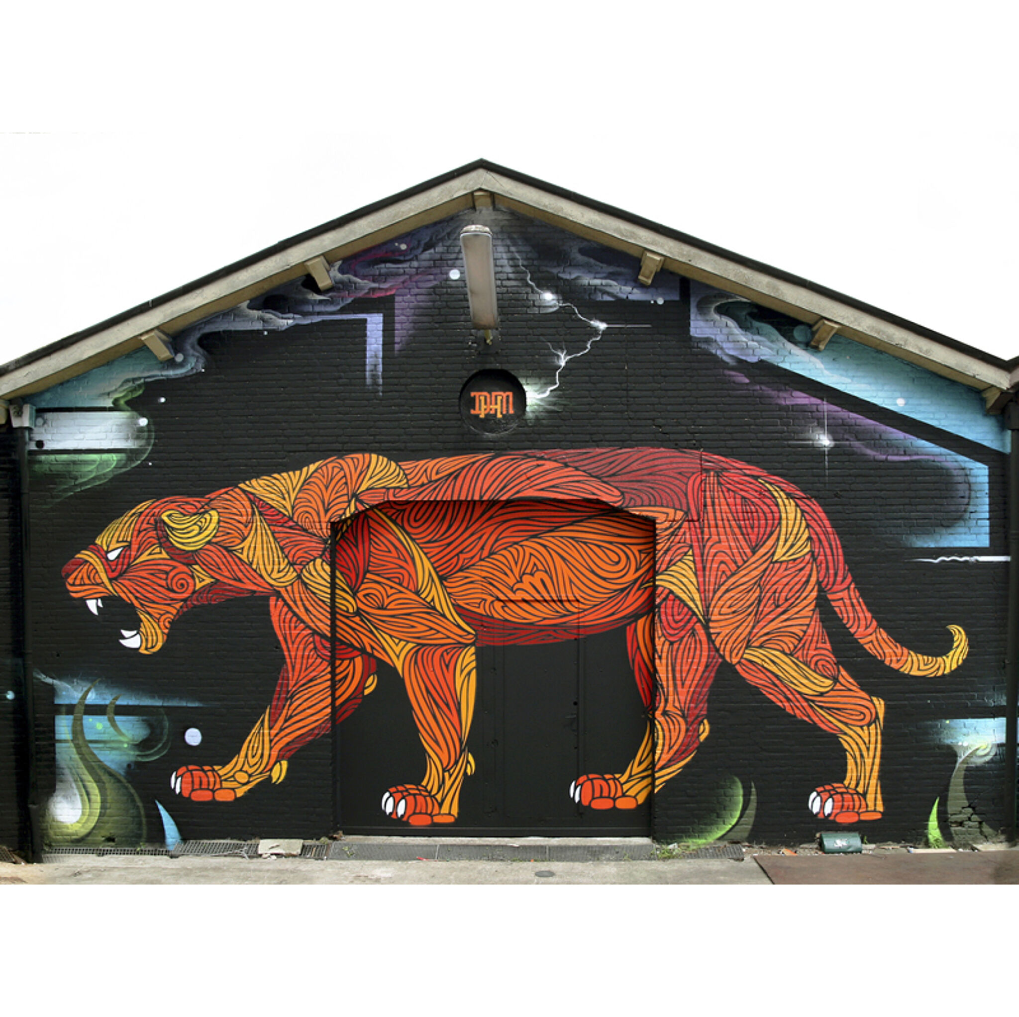 Mr Cenz, Hugo Mulder, for The Hague Street Art&mdash;Pollux Studio's mural