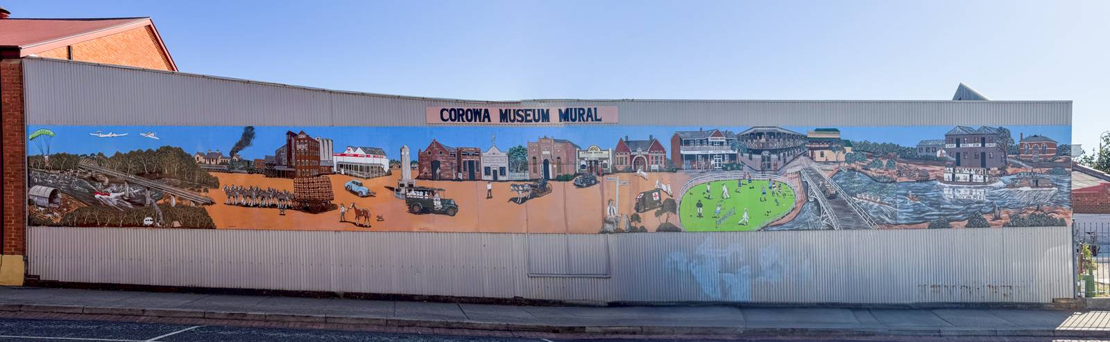 Dev Knighton&mdash;Corowa Museum Mural