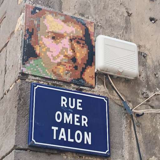 Mosaic artwork of Omer Tallon