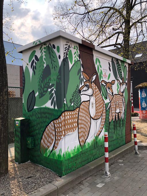 Tour Elentrik - Herten in het bos